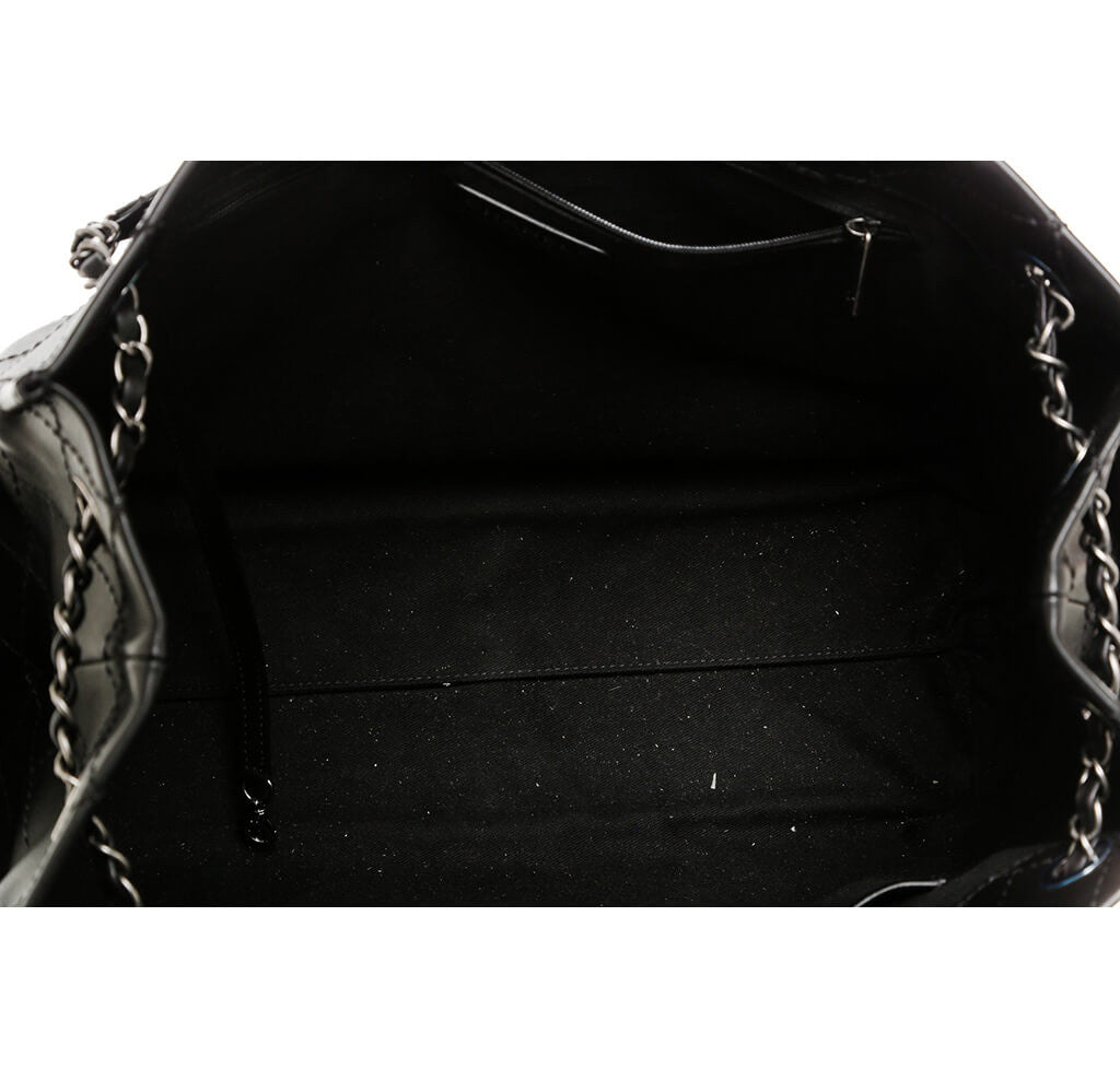 Chanel Small Shopping Tote Bag Black SHW