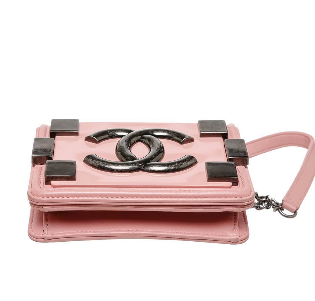 Chanel Brick Boy Bag Crossbody Pink