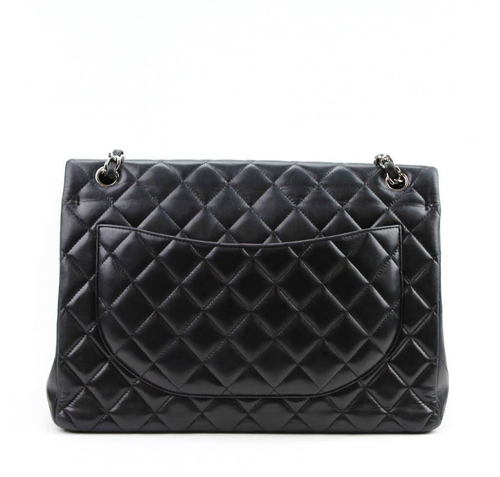 Chanel Shoulder Flap Maxi Bag Black