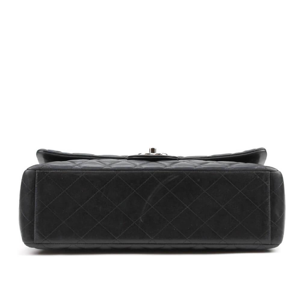 Chanel Shoulder Flap Maxi Bag Black