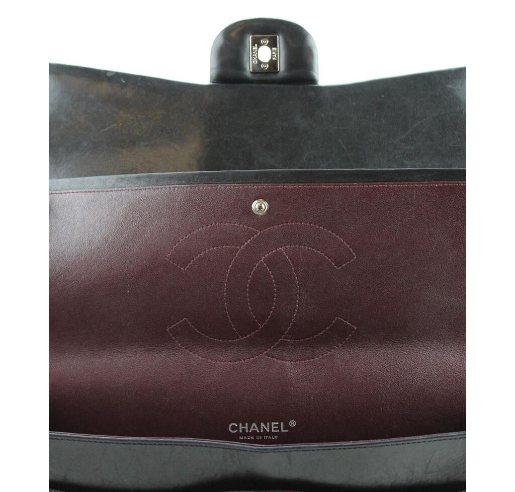 Chanel Shoulder Flap Maxi Bag Black