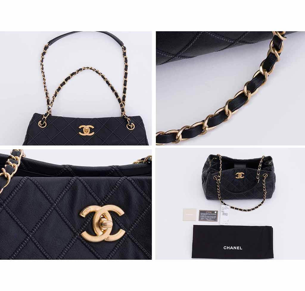 Chanel Sac Accordion Bag Black