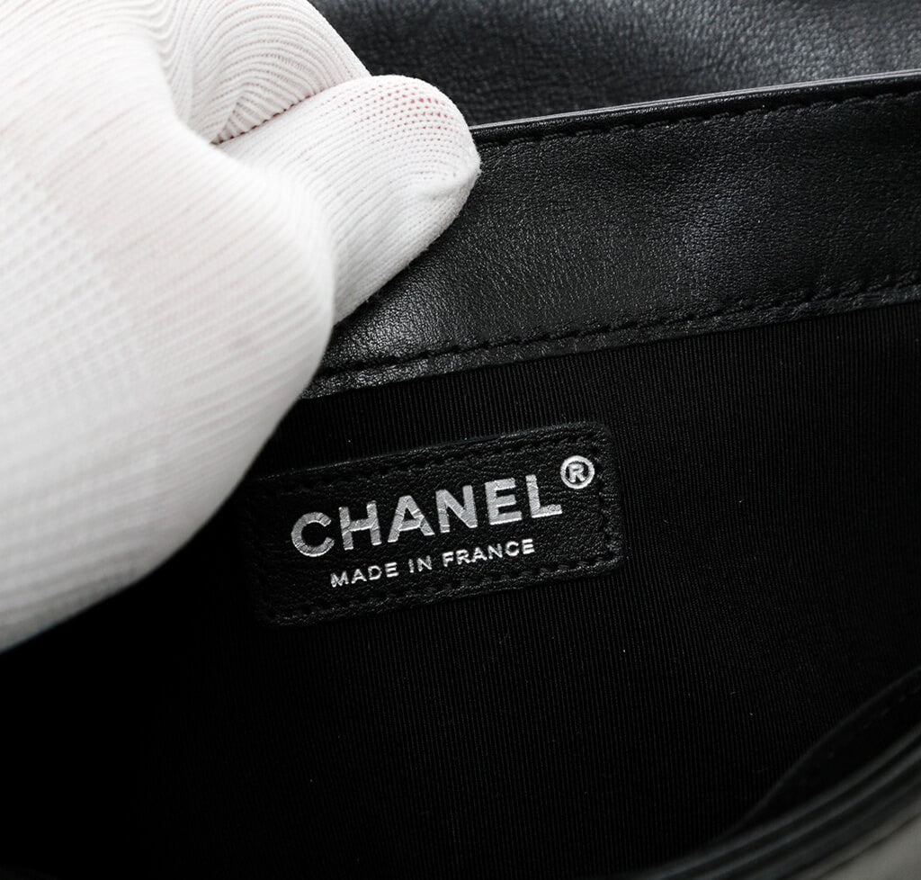 Chanel Enchained Boy Bag Black SHW