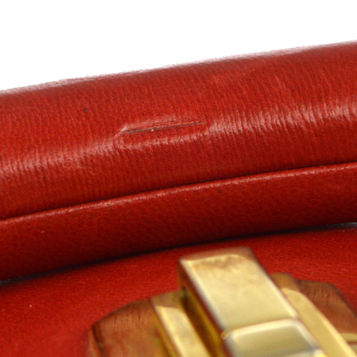 Chanel 1986-1988 Red Lambskin Vanity handbag