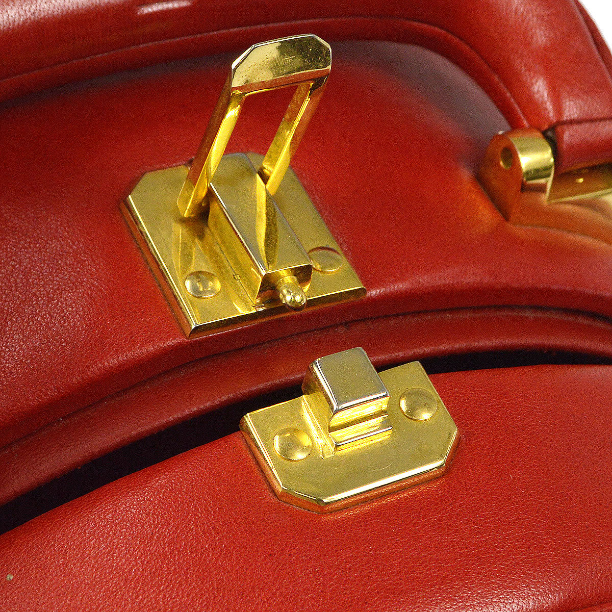 Chanel 1986-1988 Red Lambskin Vanity handbag