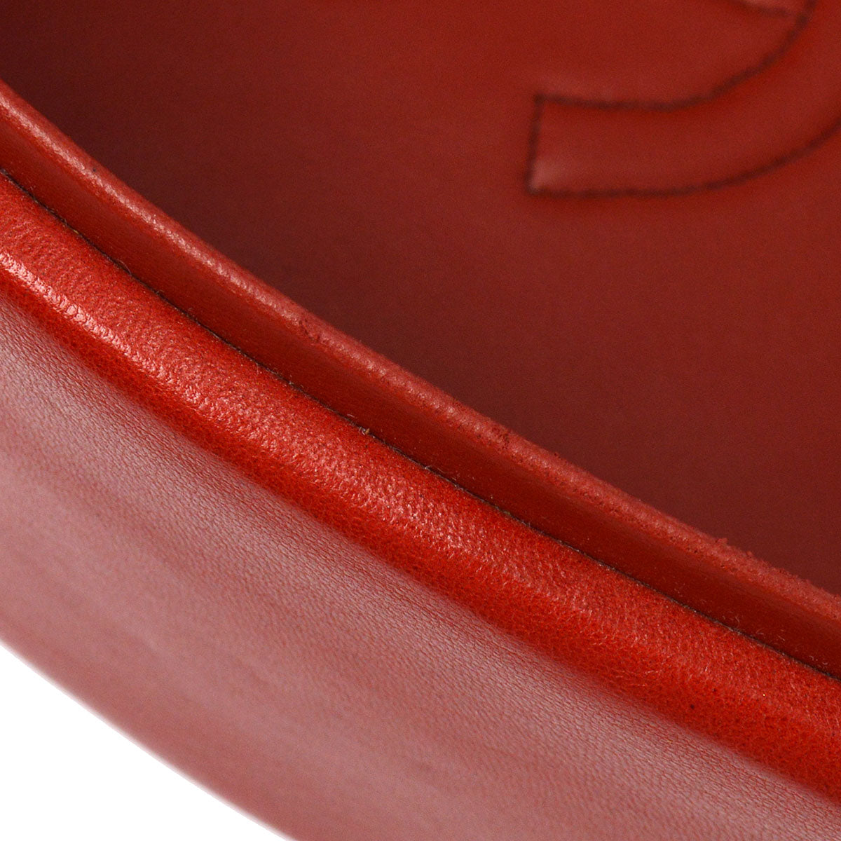 Chanel 1986-1988 Red Lambskin Vanity handbag