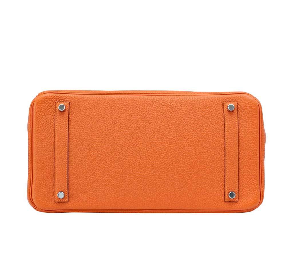 Hermès Birkin 35 Bag H Orange Togo Leather