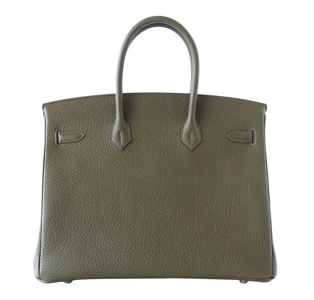 Hermès Birkin 35 Vert Veronese Fjord Bag