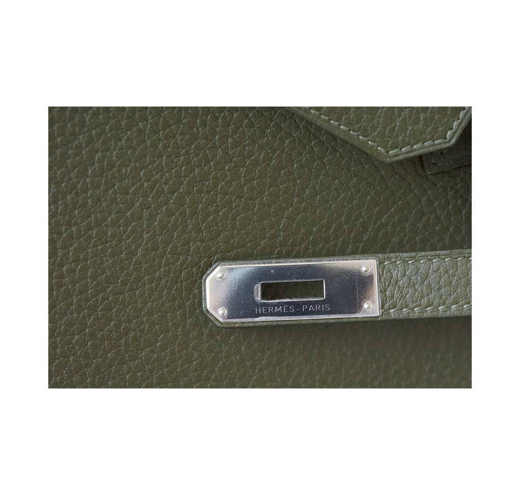 Hermès Birkin 35 Vert Veronese Fjord Bag