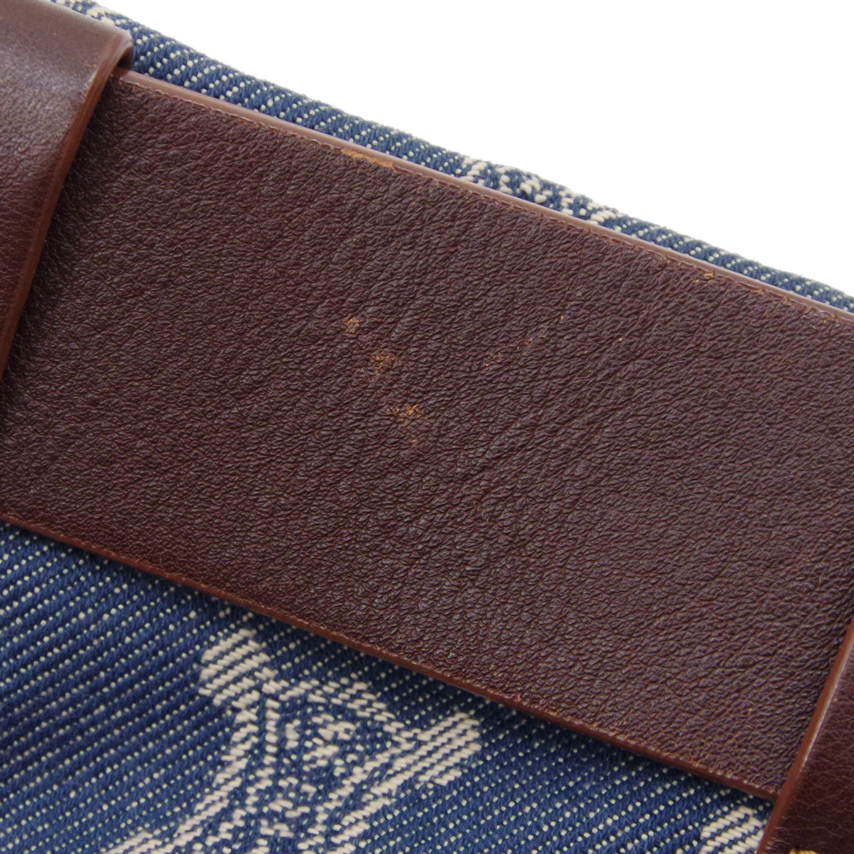 Celine Blue Denim Macadam Belt Bum Bag
