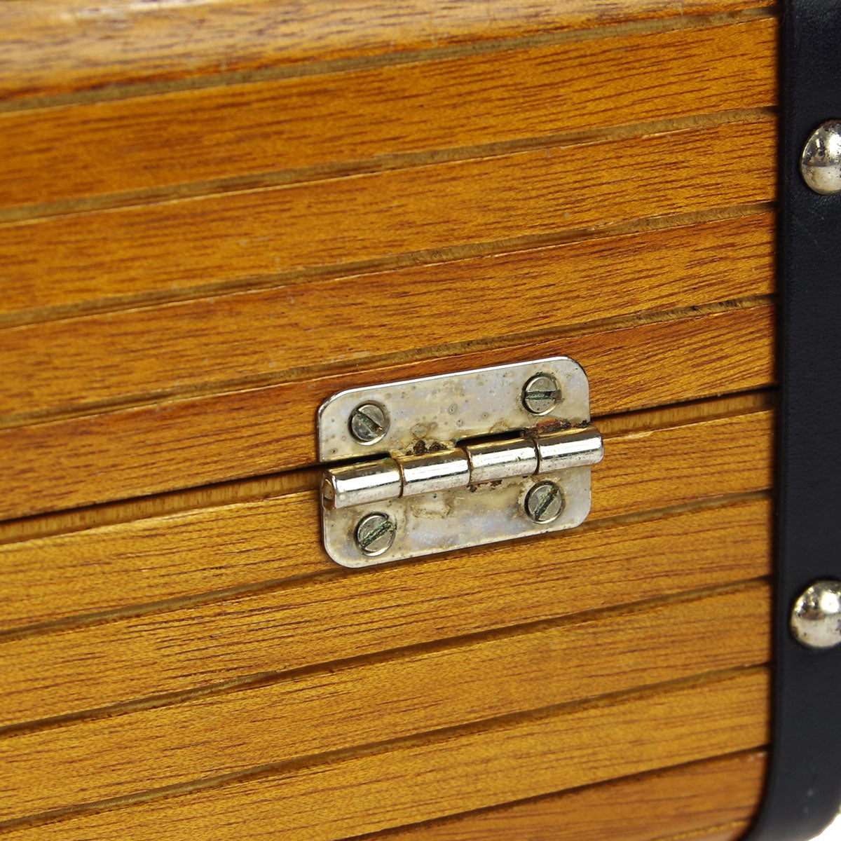CHANEL * 1990s Wooden Vanity Handbag