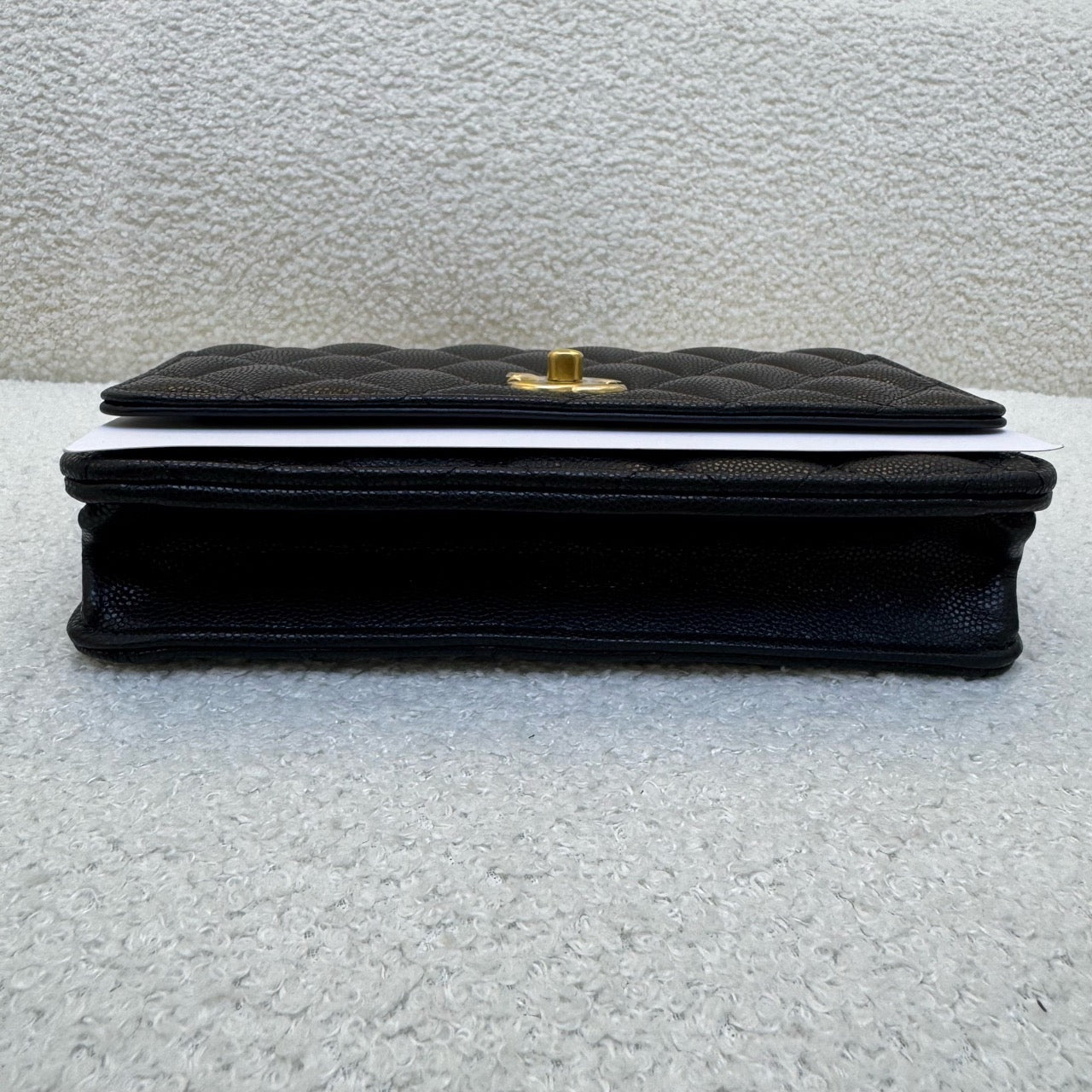 2024 Chanel wallet on chain WOC black caviar gold hardware