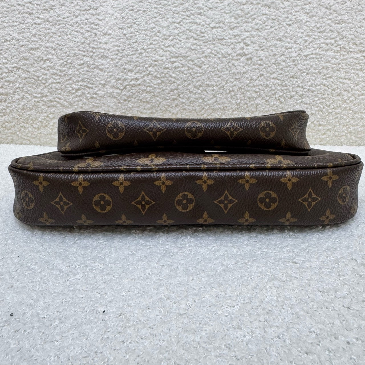 Louis Vuitton Monogram Multi Pochette Bag with Green Shoulder Strap