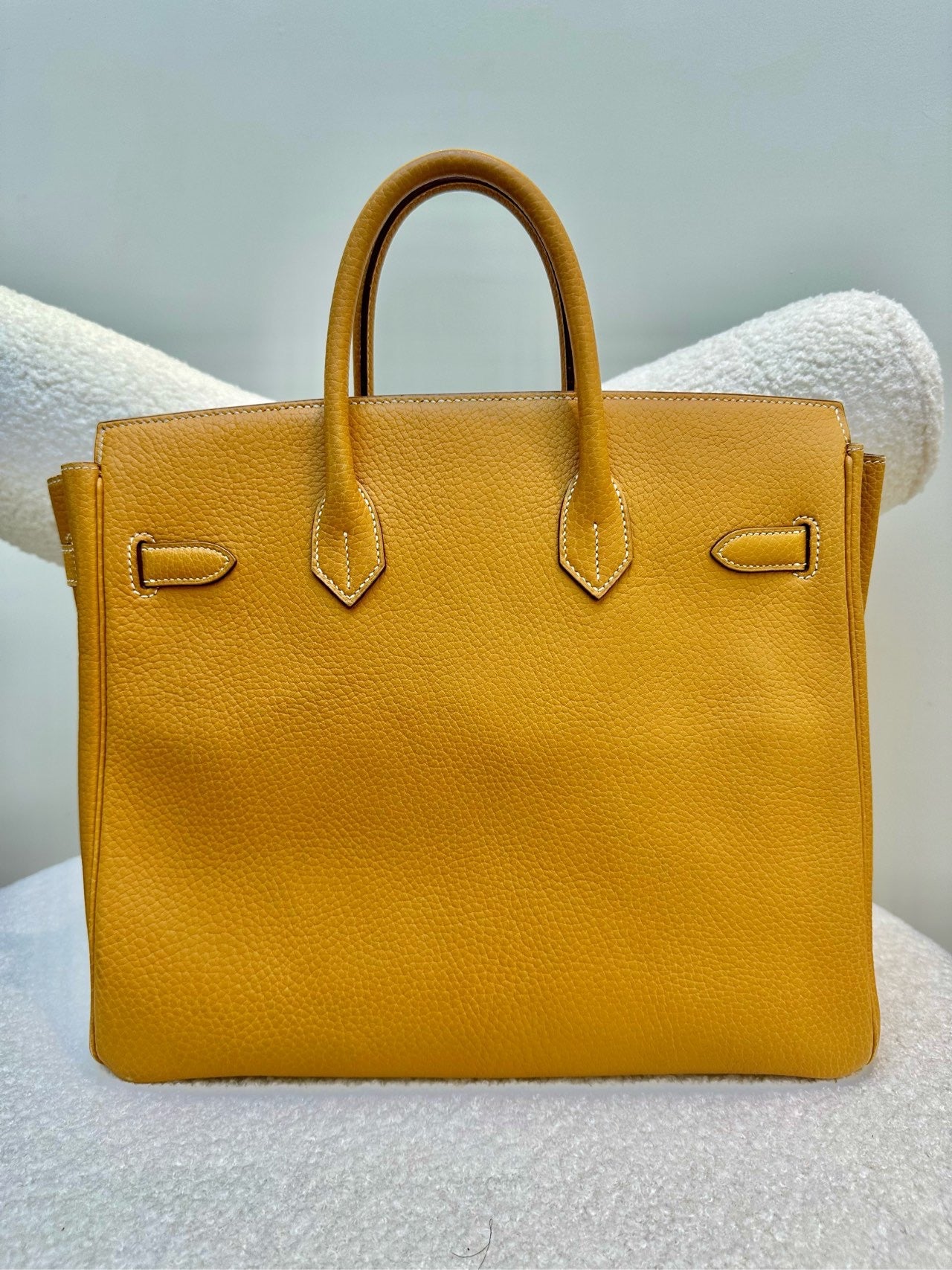 Vintage Hermès Birkin HAC 32-Natural Sable Gold Hardware (Z) stamp