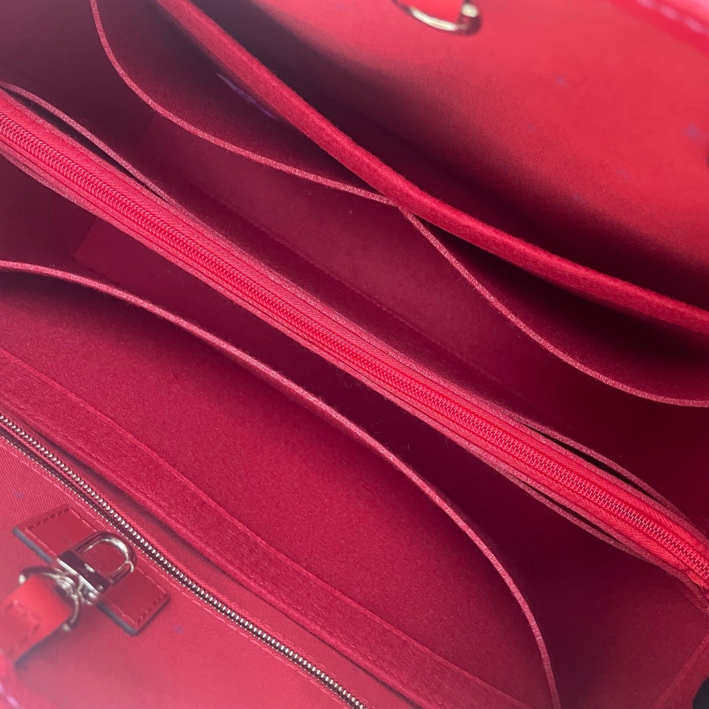 LOUIS VUITTON Pink Red Escale On The Go Coated Canvas Monogram Tote Bag