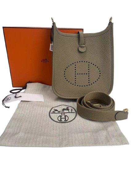 Hermès Evelyne TPM in Beige with Gold Hardware, W Stamp (2024)