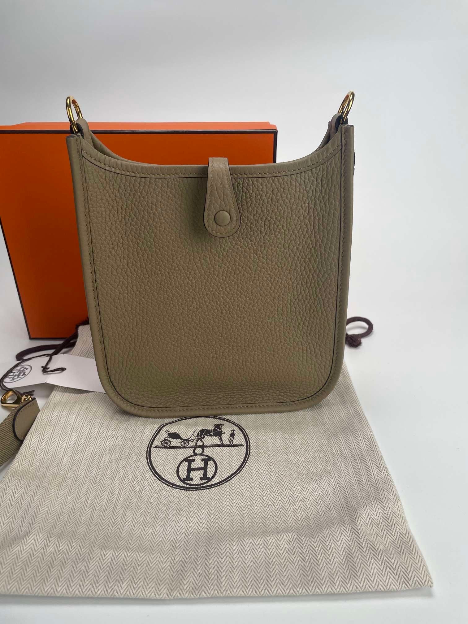 Hermès Evelyne TPM in Beige with Gold Hardware, W Stamp (2024)