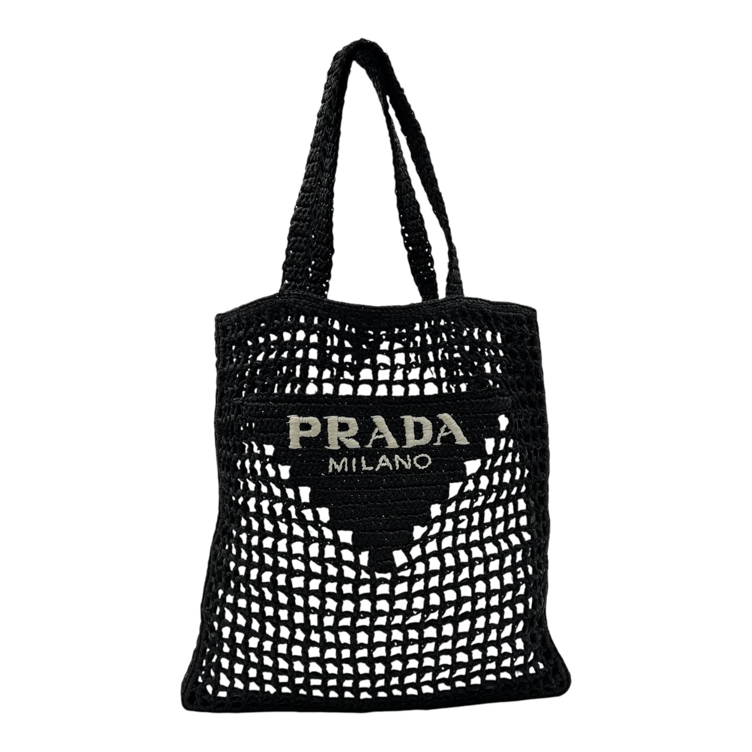 Others Tote Bag Black in Raffia