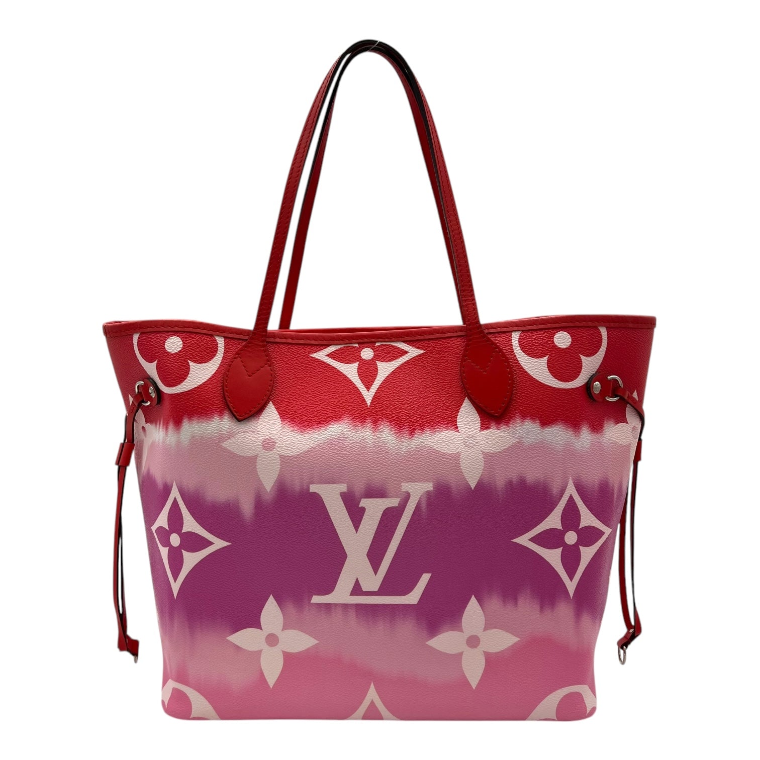 Neverfull Tote Bag Pink in Calfskin, Gold hardware