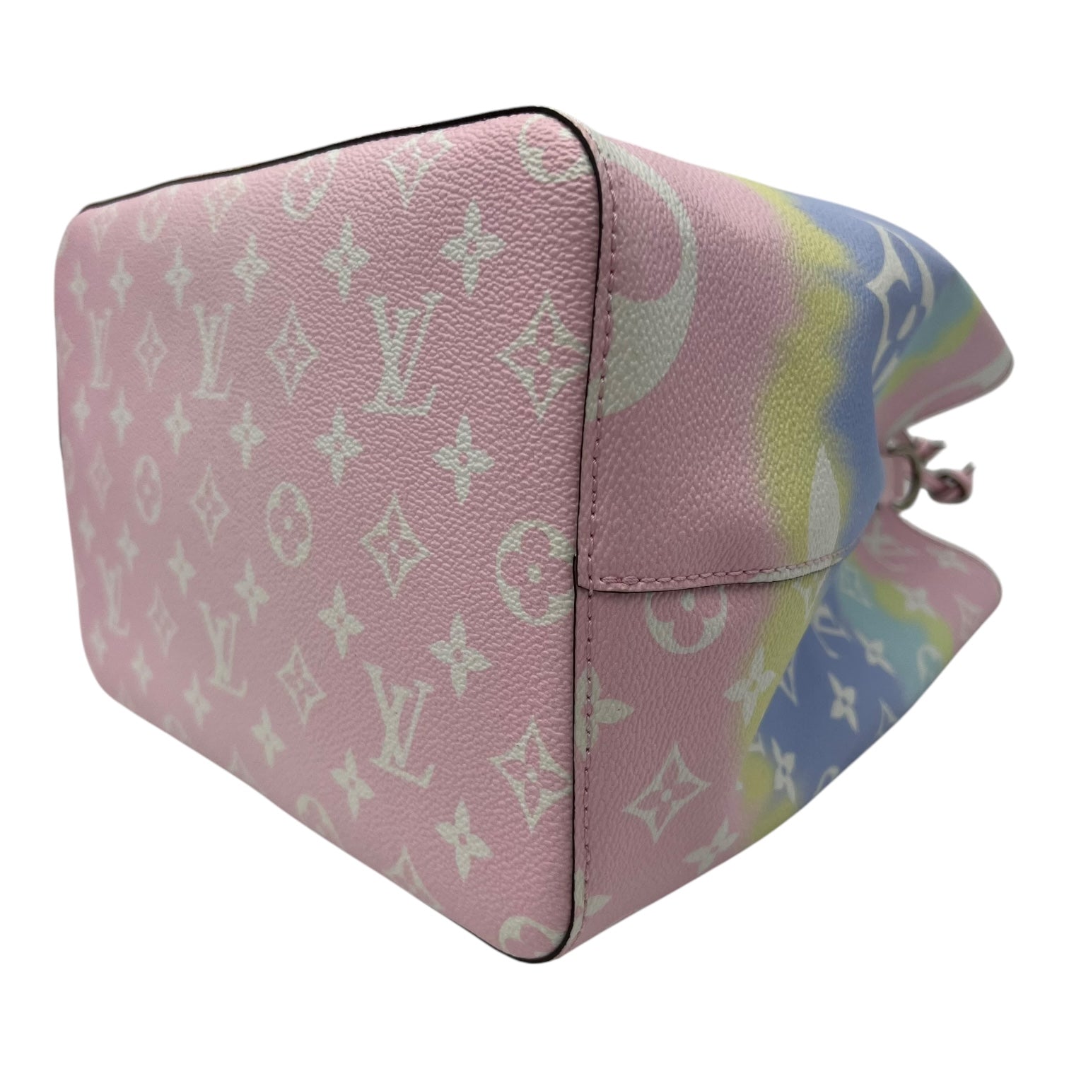 NeoNoe MM Multi-colour Bucket Bag in Escale Monogram Canvas, Silver hardware