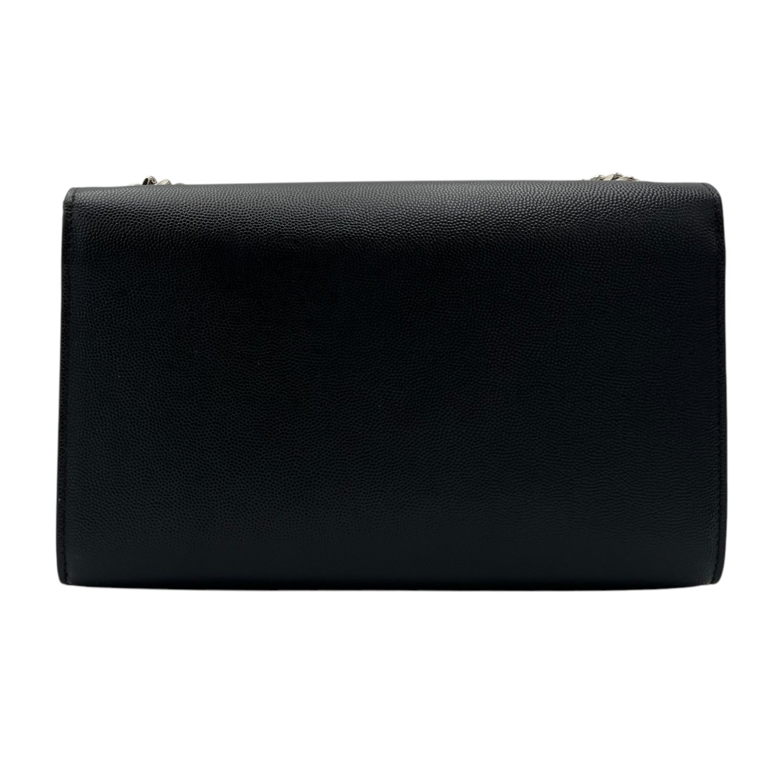 Kate Crossbody Bag Medium Black in Caviar Leather, Silver hardware