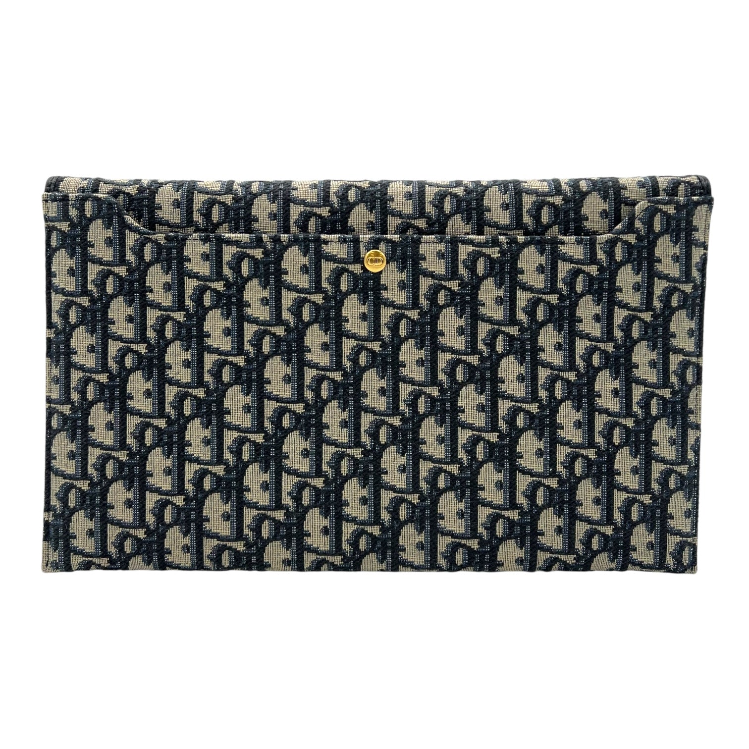 30 Montaigne Pouch Avenue Blue in Jacquard, Gold hardware