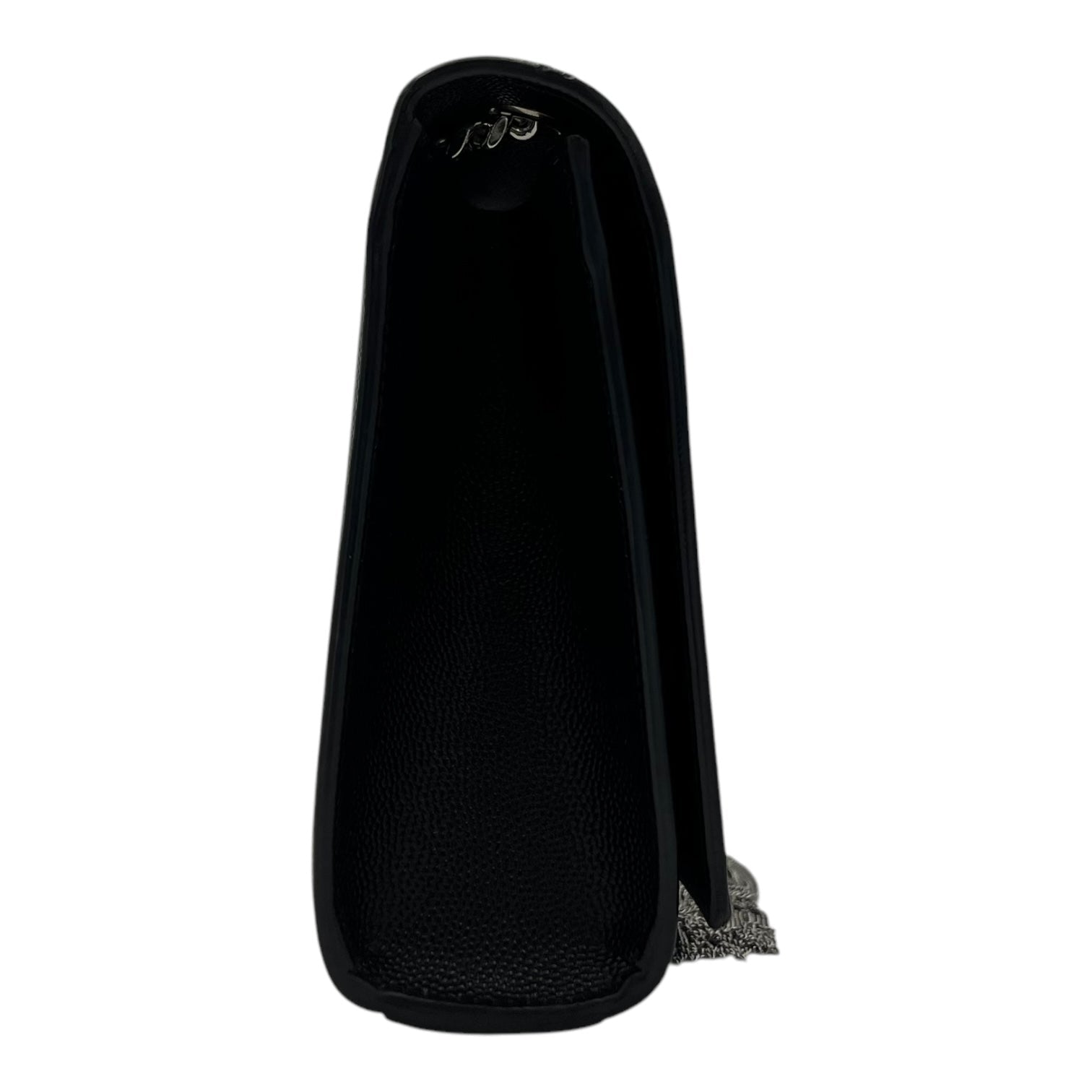 Kate Crossbody Bag Medium Black in Caviar Leather, Silver hardware