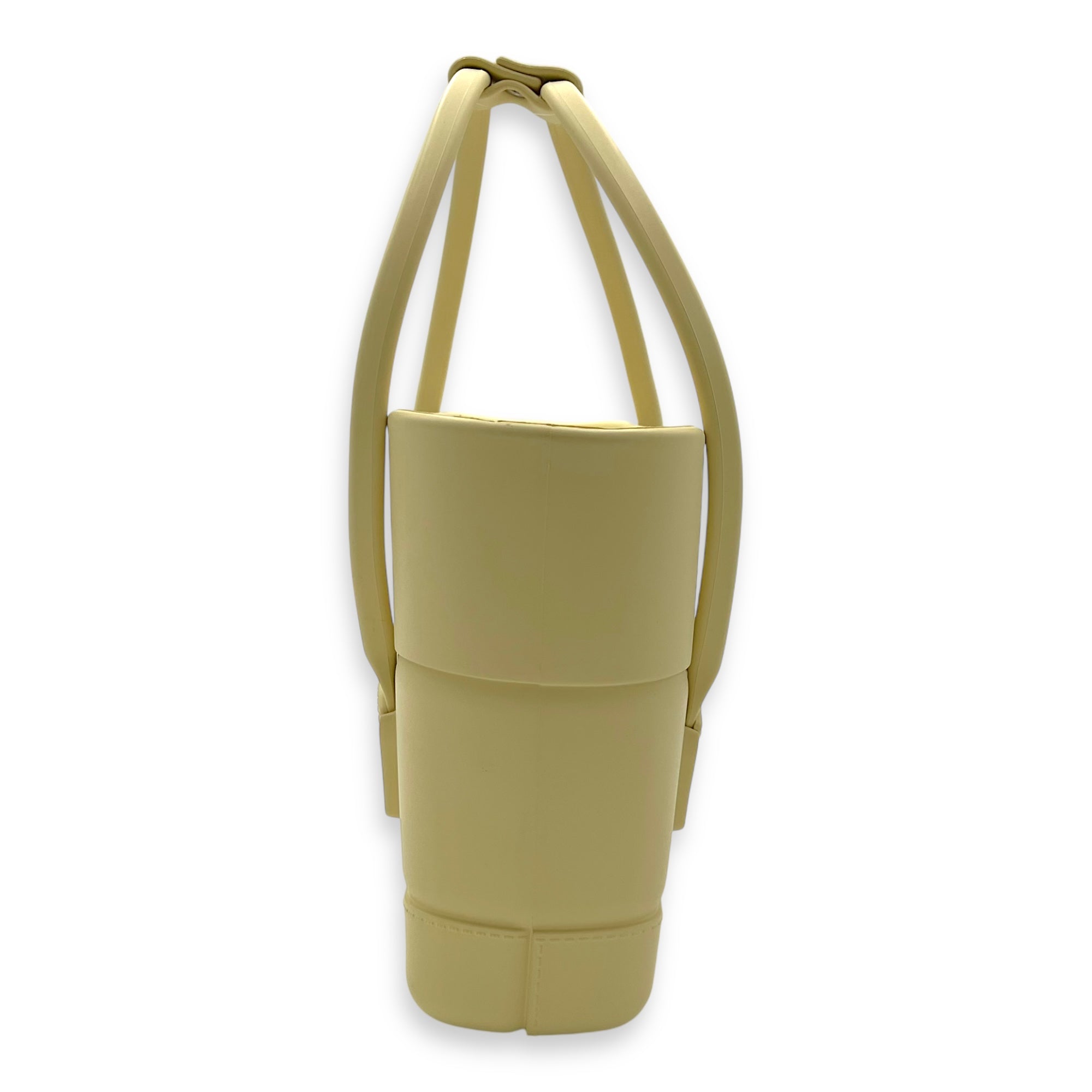 Arco Top Handle Bag Yellow in Rubber