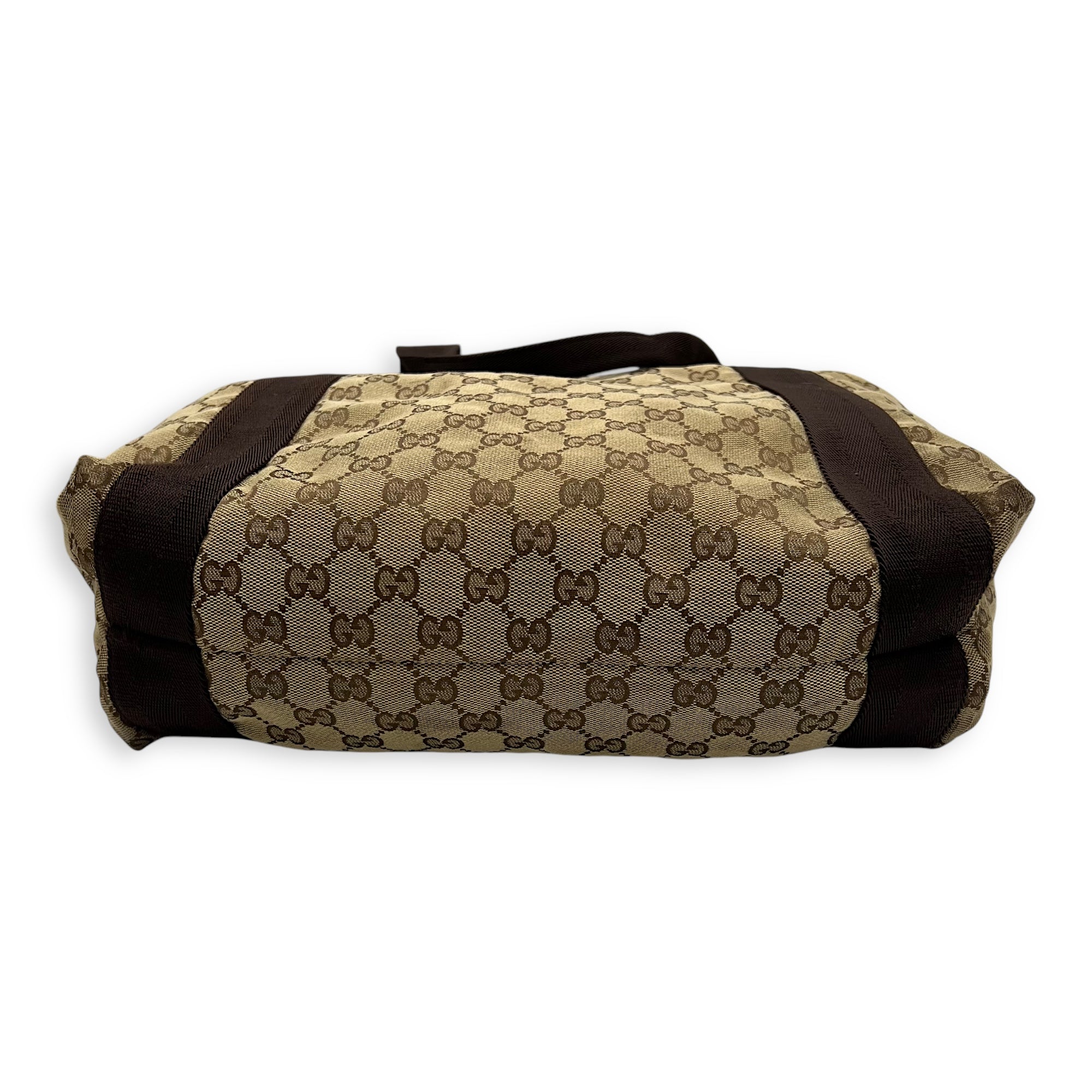 GG Top Handle Bag Brown in Canvas