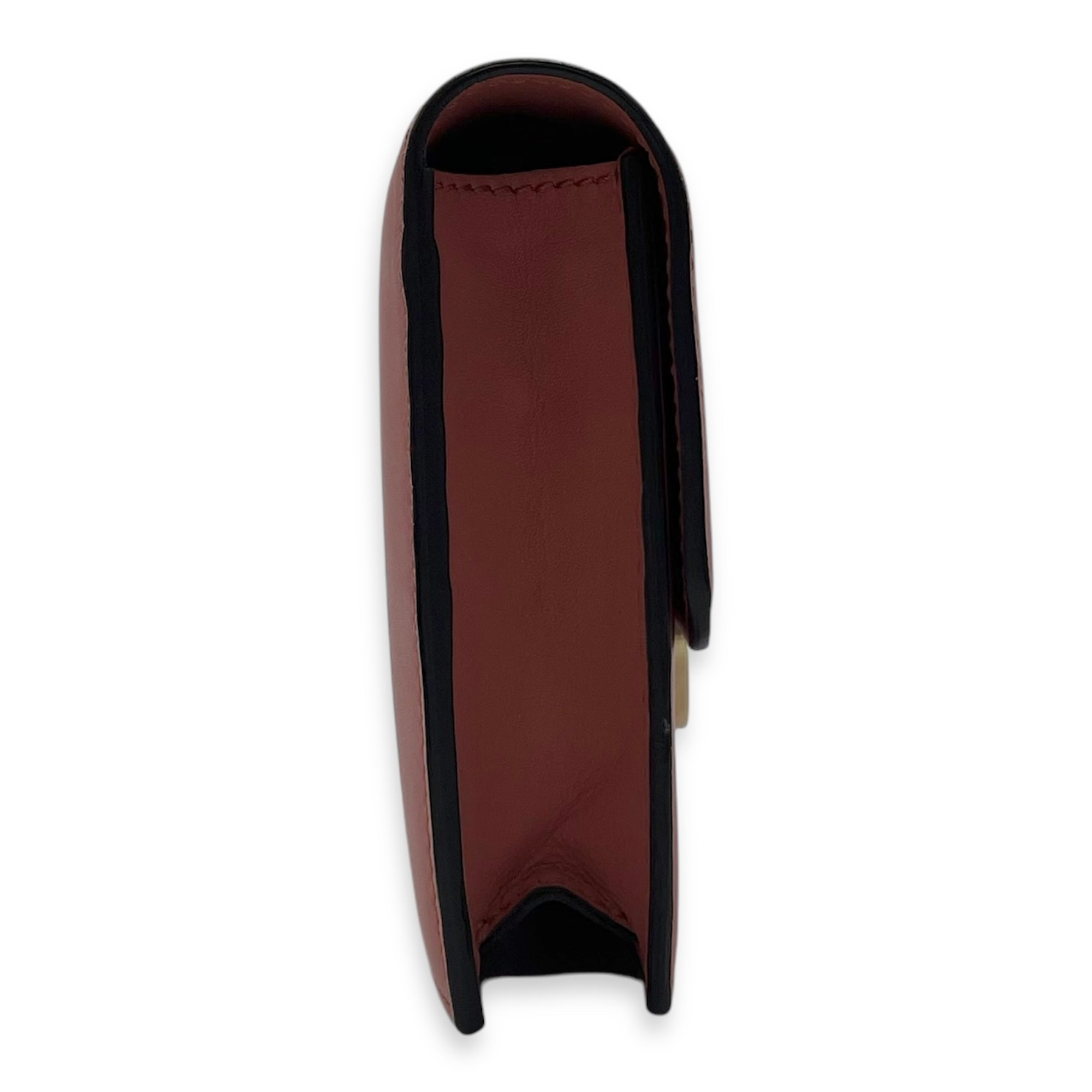 Interlocking G Crossbody Bag Red in Calfskin, Gold hardware