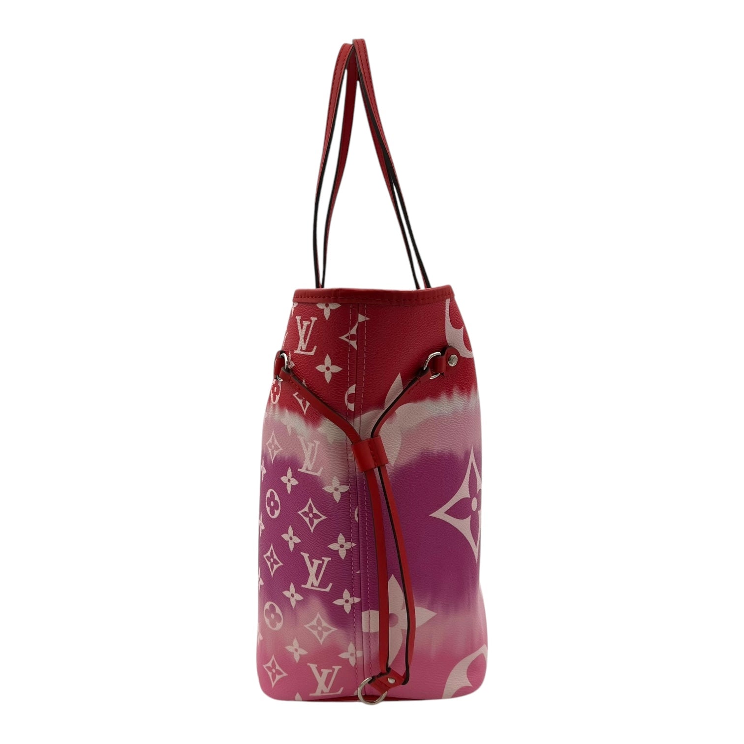 Neverfull Tote Bag Pink in Calfskin, Gold hardware