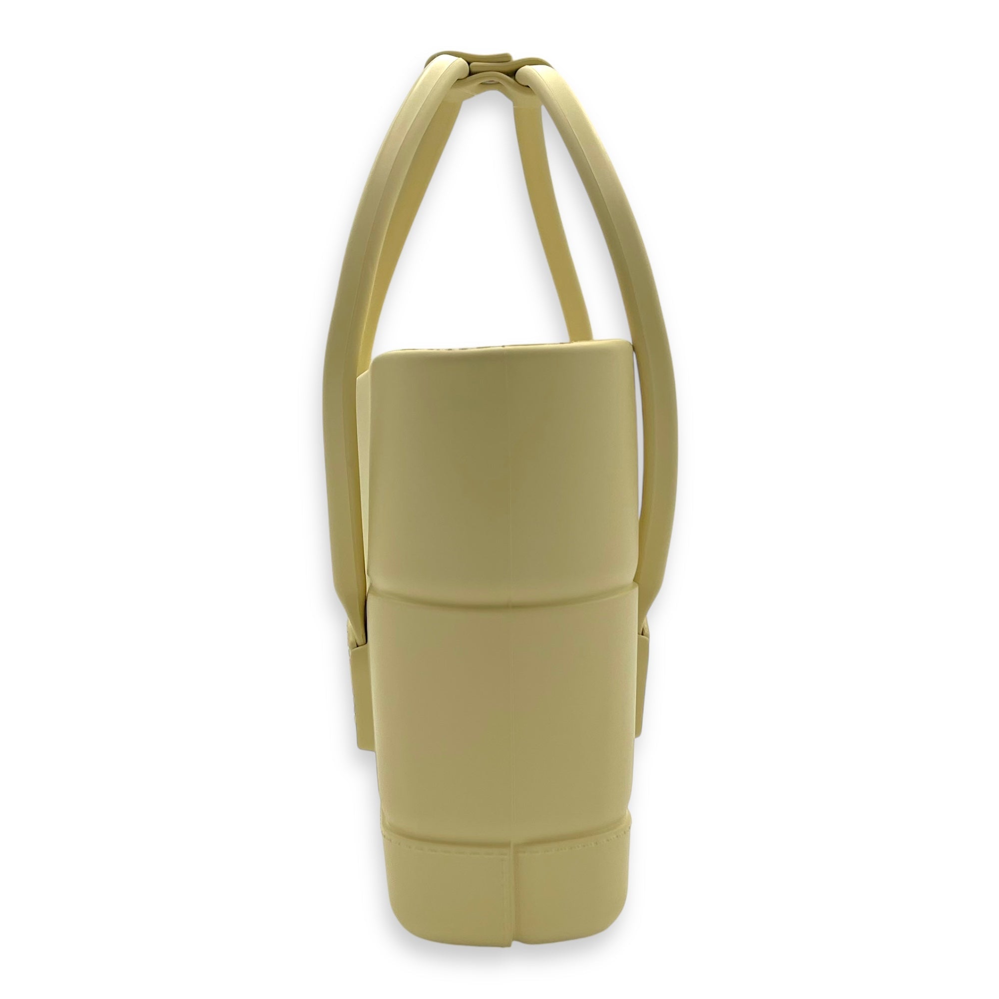 Arco Top Handle Bag Yellow in Rubber