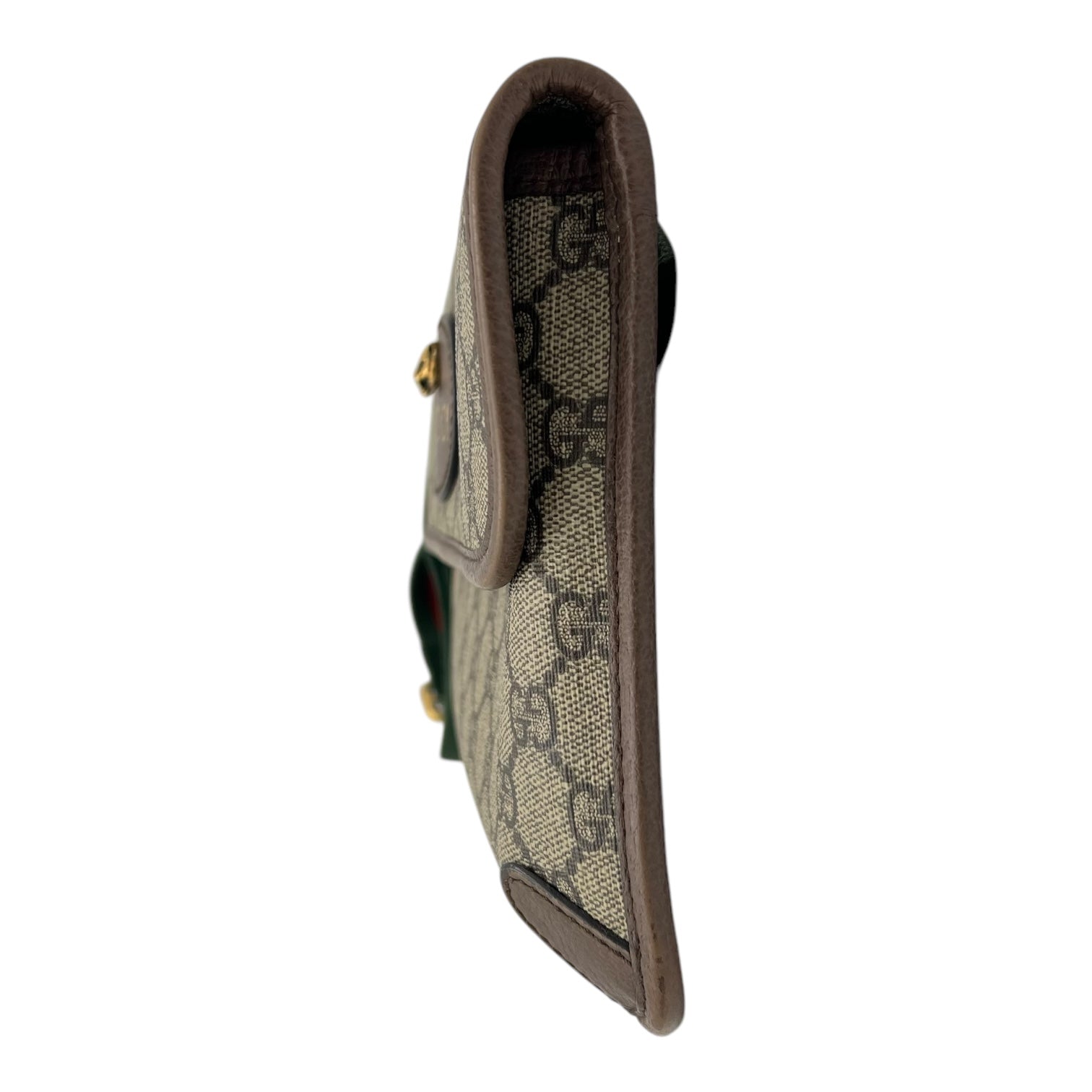 Ophidia Belt Bag Grey in Coated Canvas, Gold hardware
