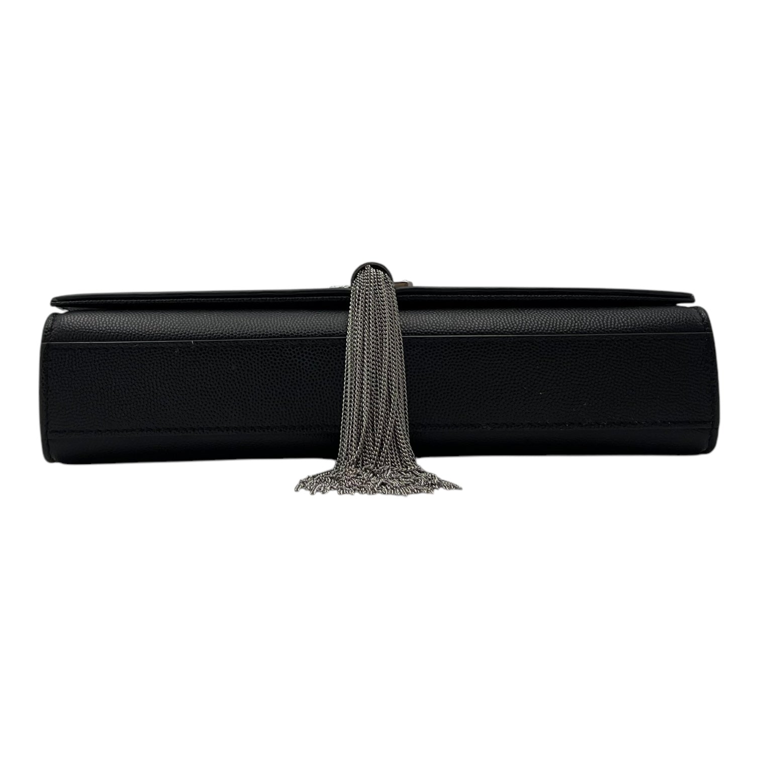 Kate Crossbody Bag Medium Black in Caviar Leather, Silver hardware