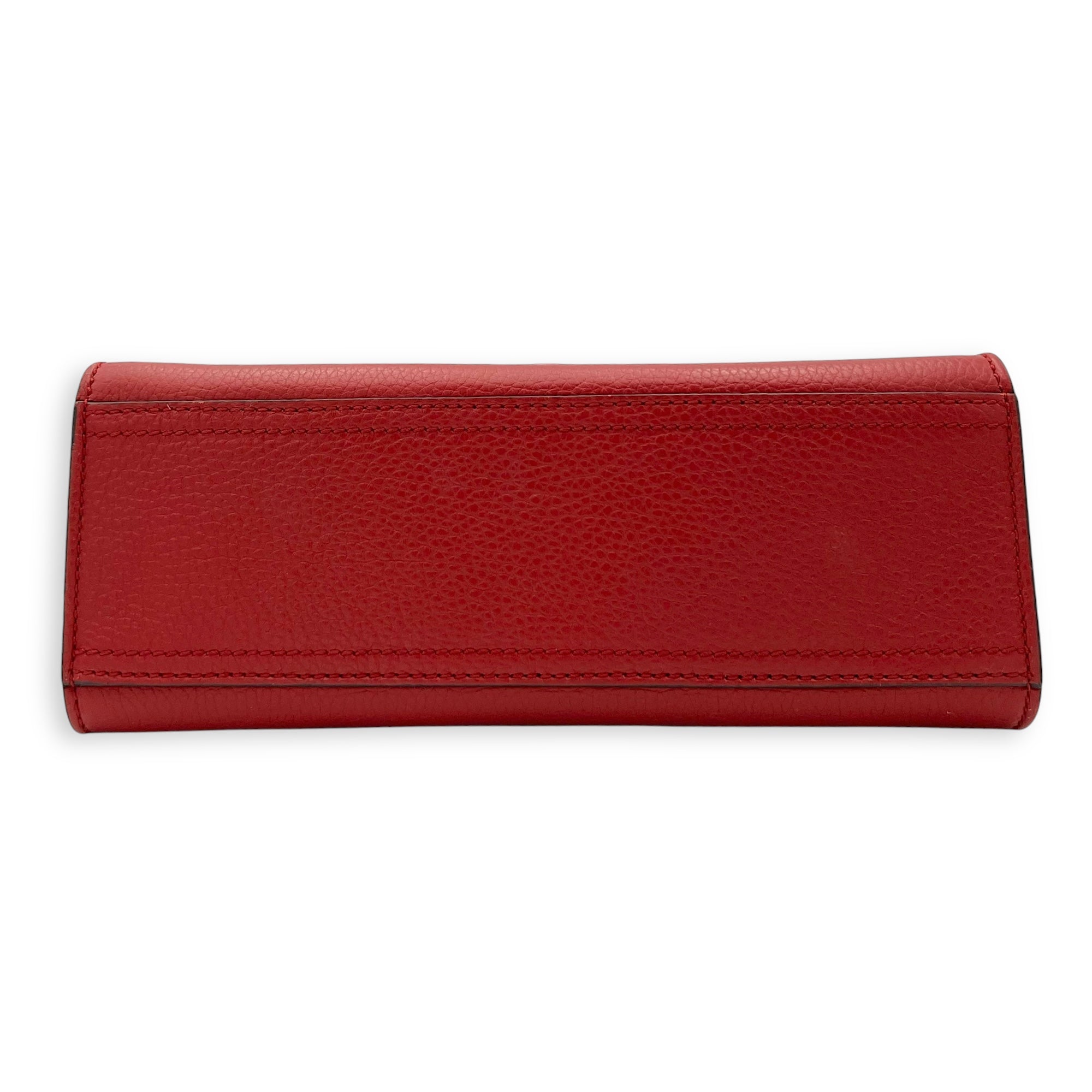 GG Marmont Top Handle Bag Red in Calfskin, Gold hardware