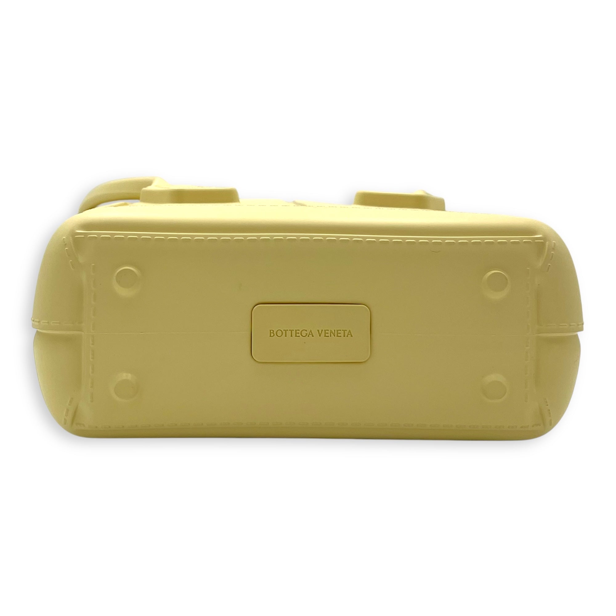 Arco Top Handle Bag Yellow in Rubber