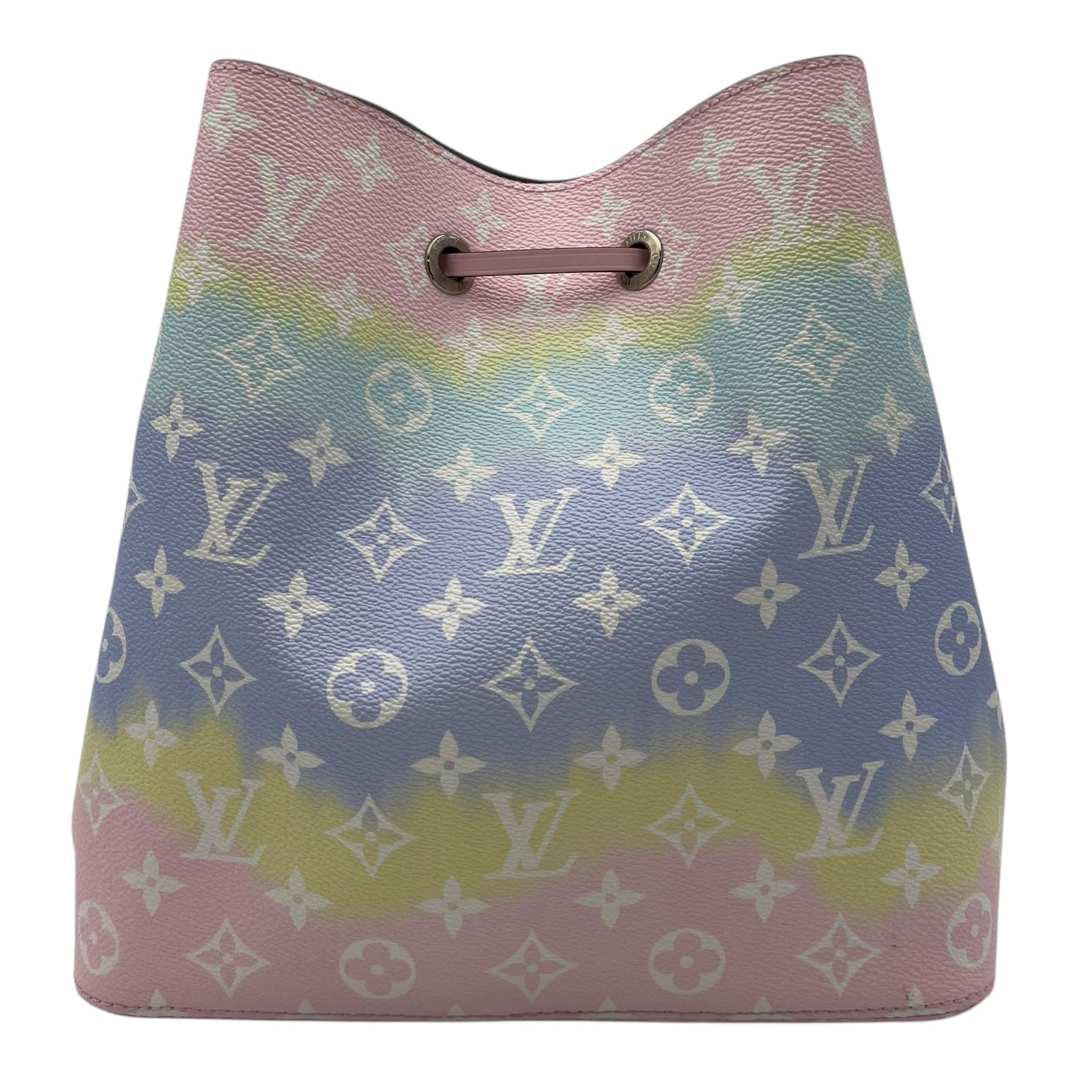 NeoNoe MM Multi-colour Bucket Bag in Escale Monogram Canvas, Silver hardware
