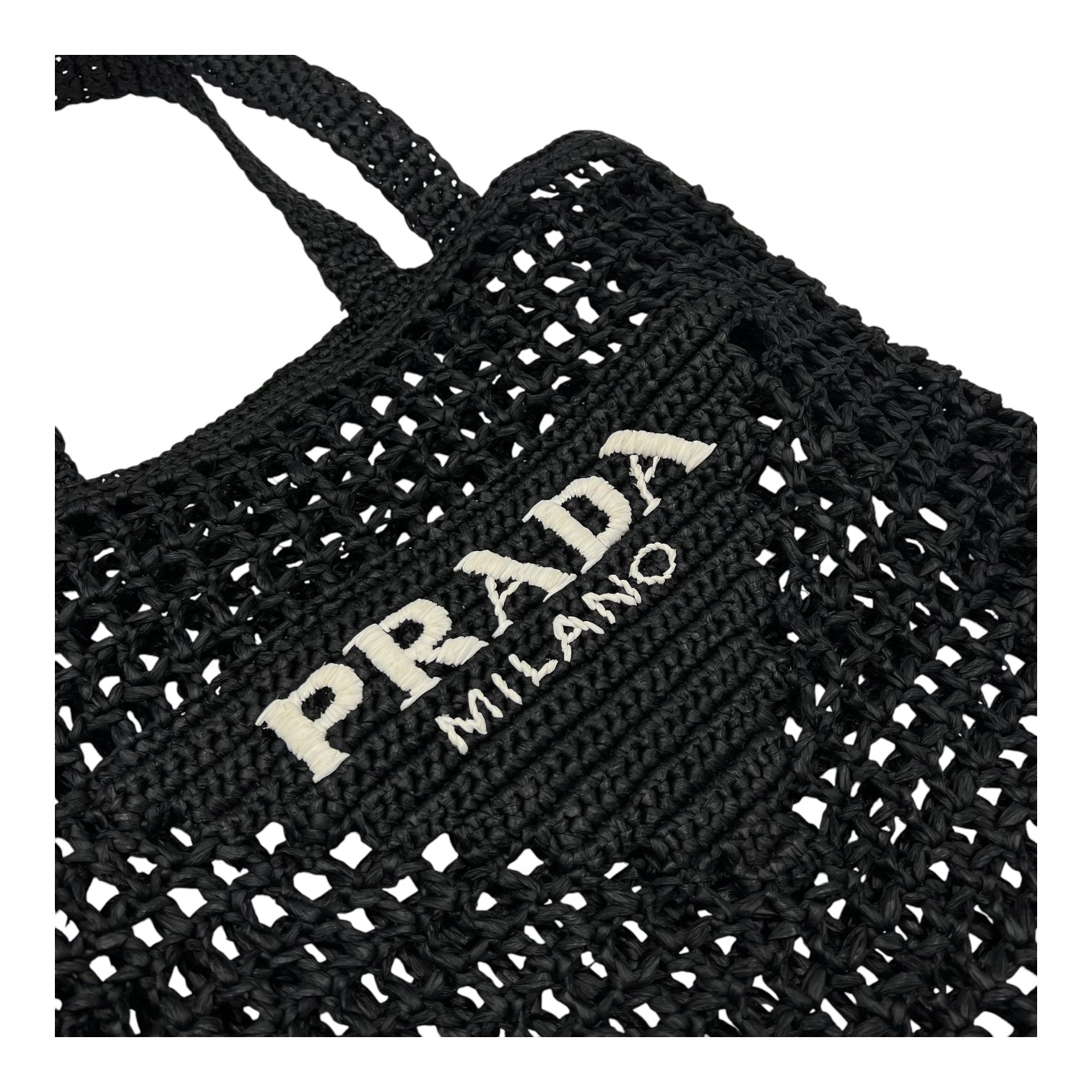 Others Tote Bag Black in Raffia