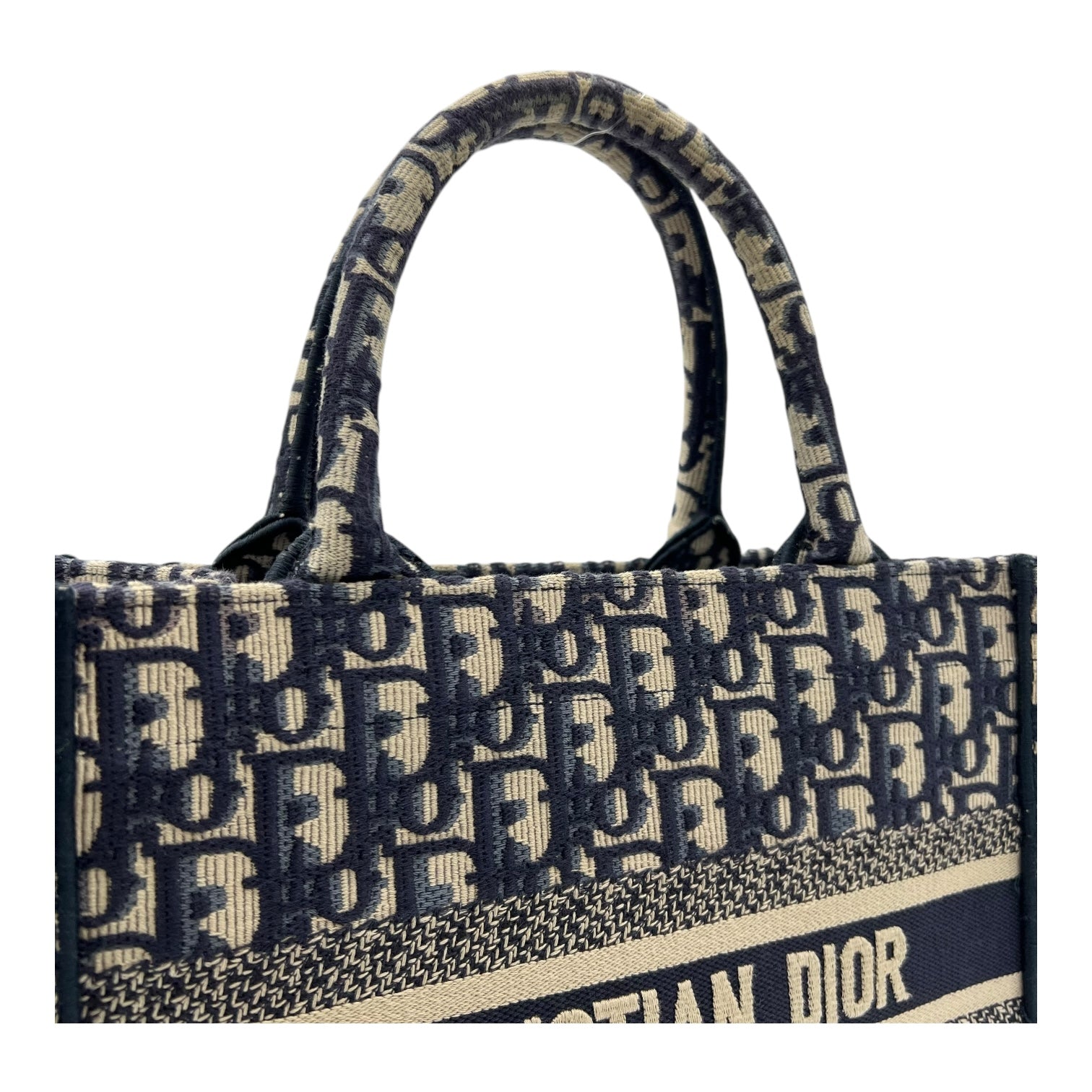 Book Tote Tote Bag Small Blue in Jacquard