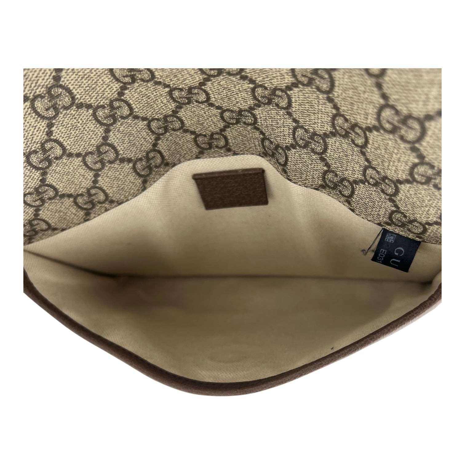 Ophidia Belt Bag Grey in Coated Canvas, Gold hardware