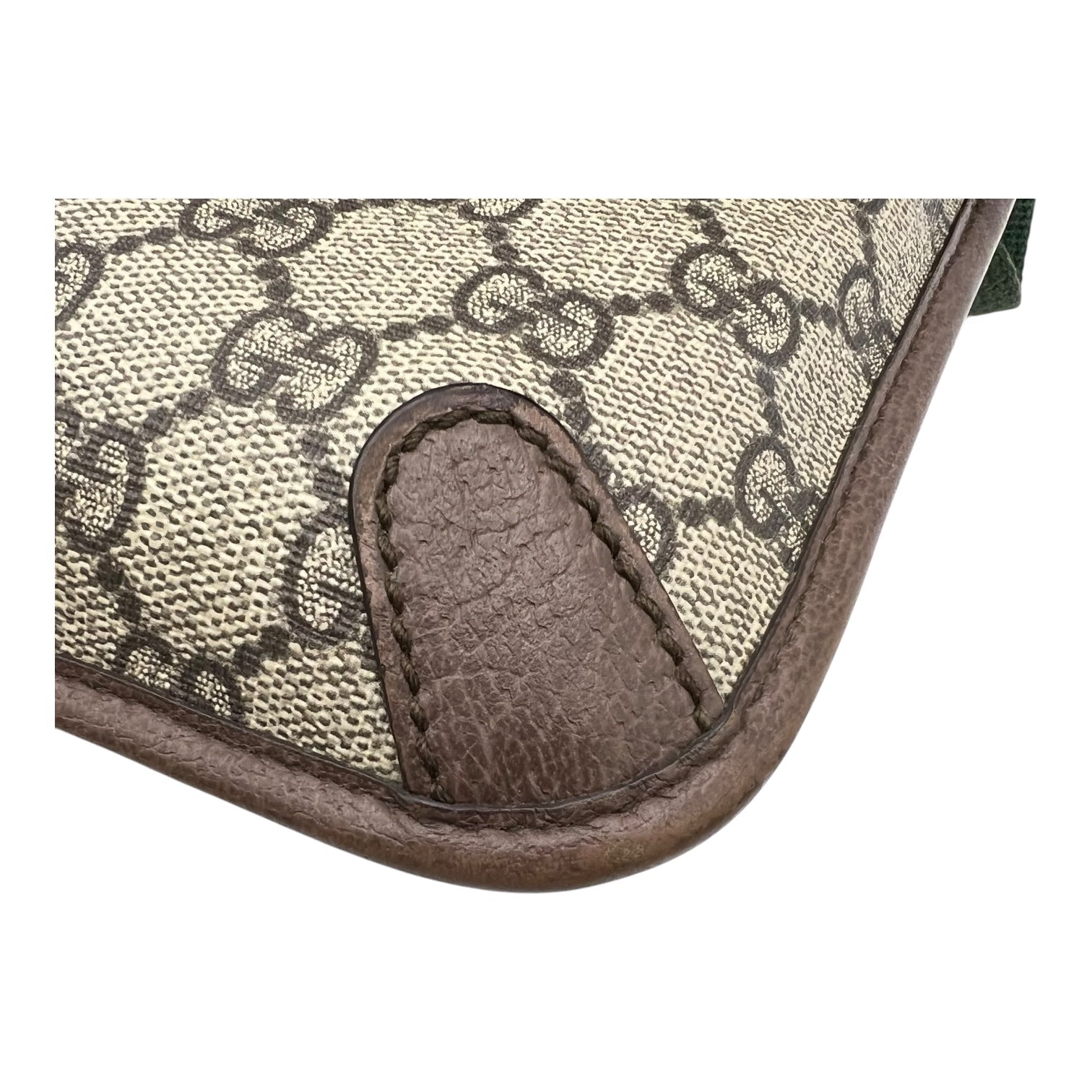 Ophidia Belt Bag Grey in Coated Canvas, Gold hardware