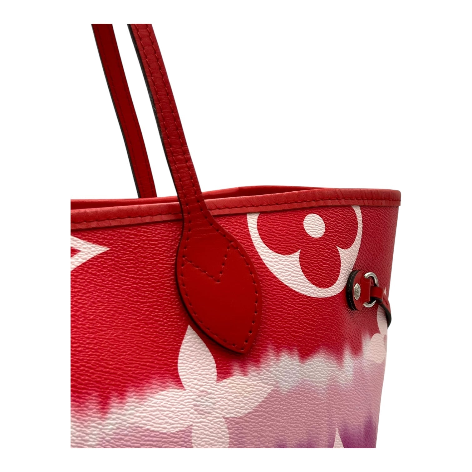 Neverfull Tote Bag Pink in Calfskin, Gold hardware