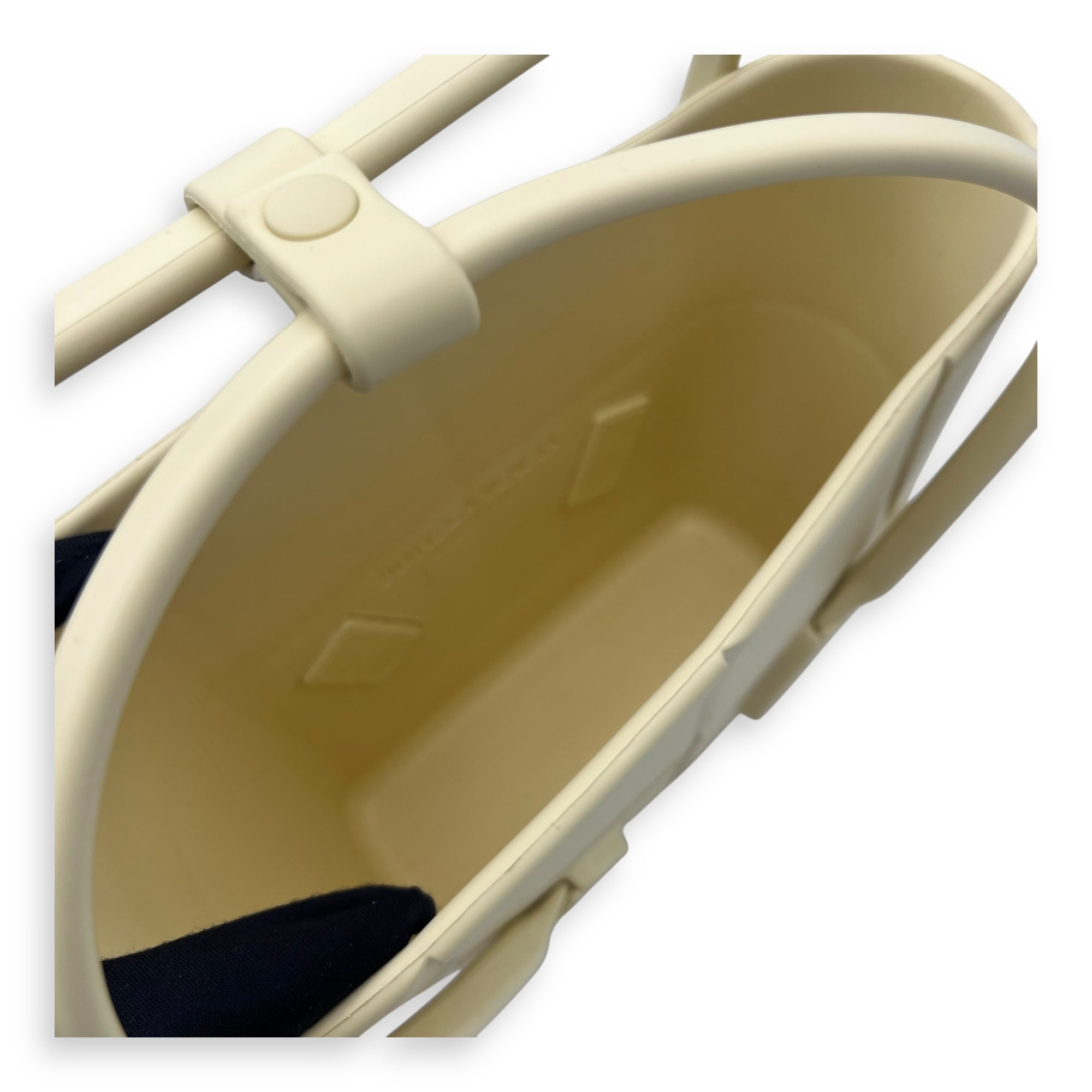 Arco Top Handle Bag Yellow in Rubber