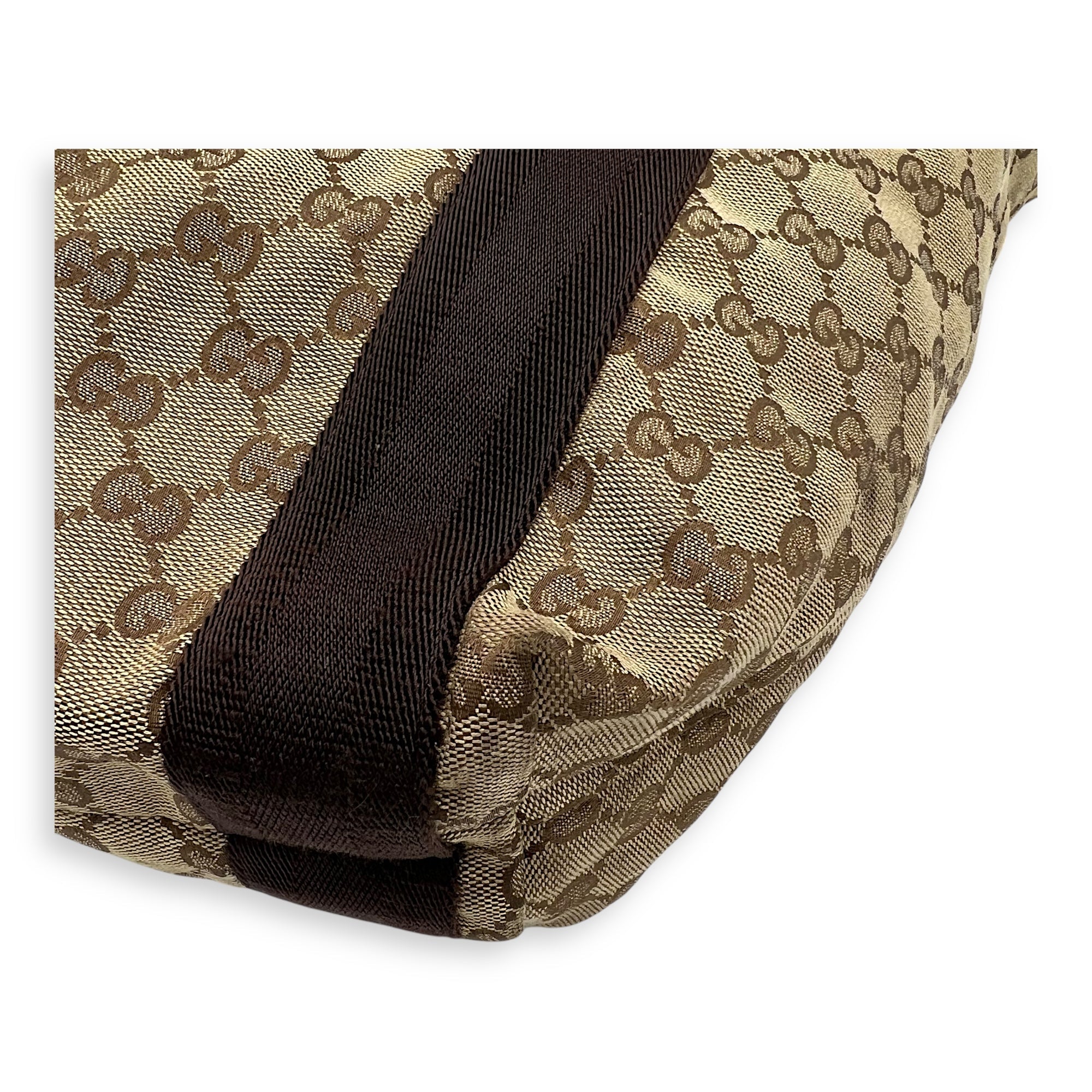GG Top Handle Bag Brown in Canvas