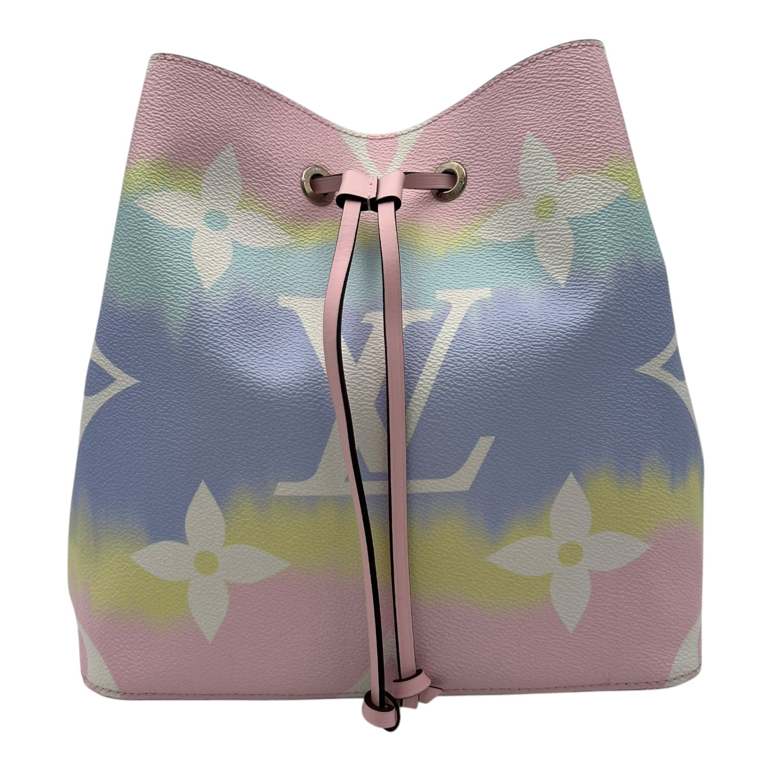 NeoNoe MM Multi-colour Bucket Bag in Escale Monogram Canvas, Silver hardware