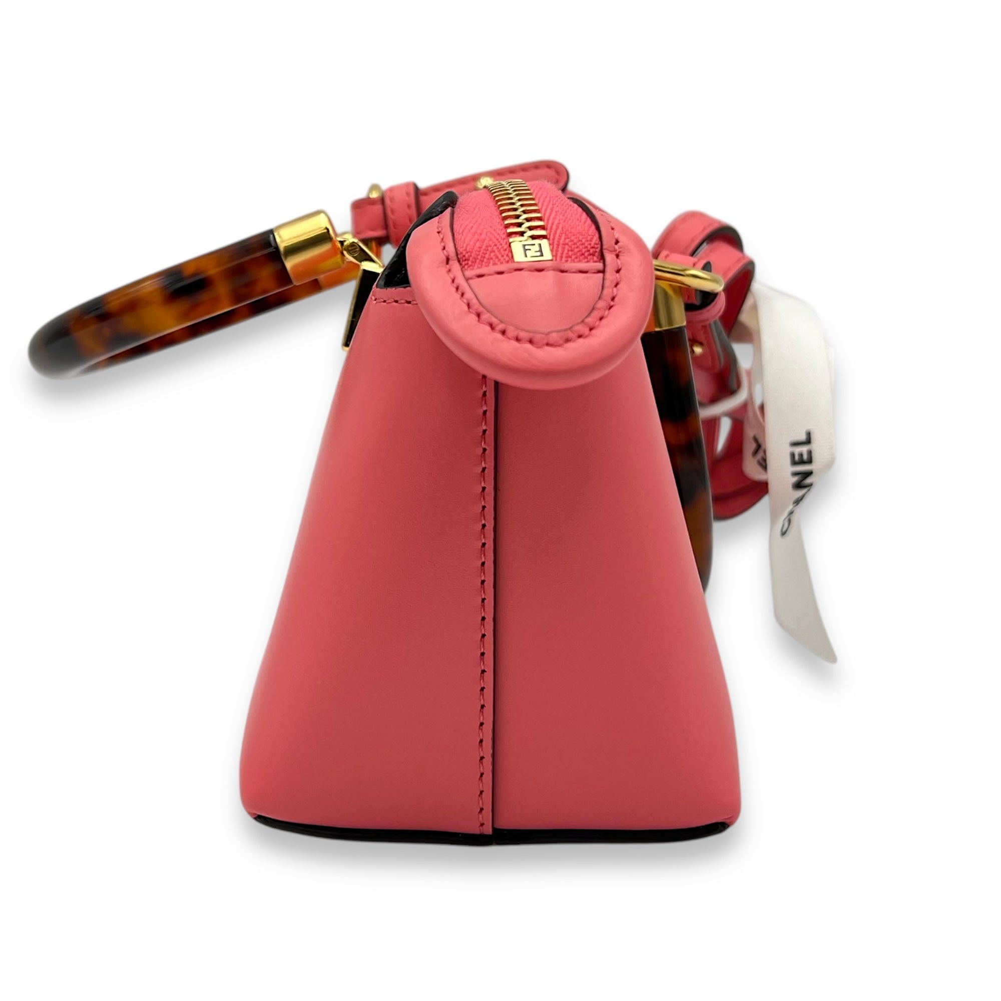 Dalia Top Handle Bag Pink in Calfskin, Gold hardware