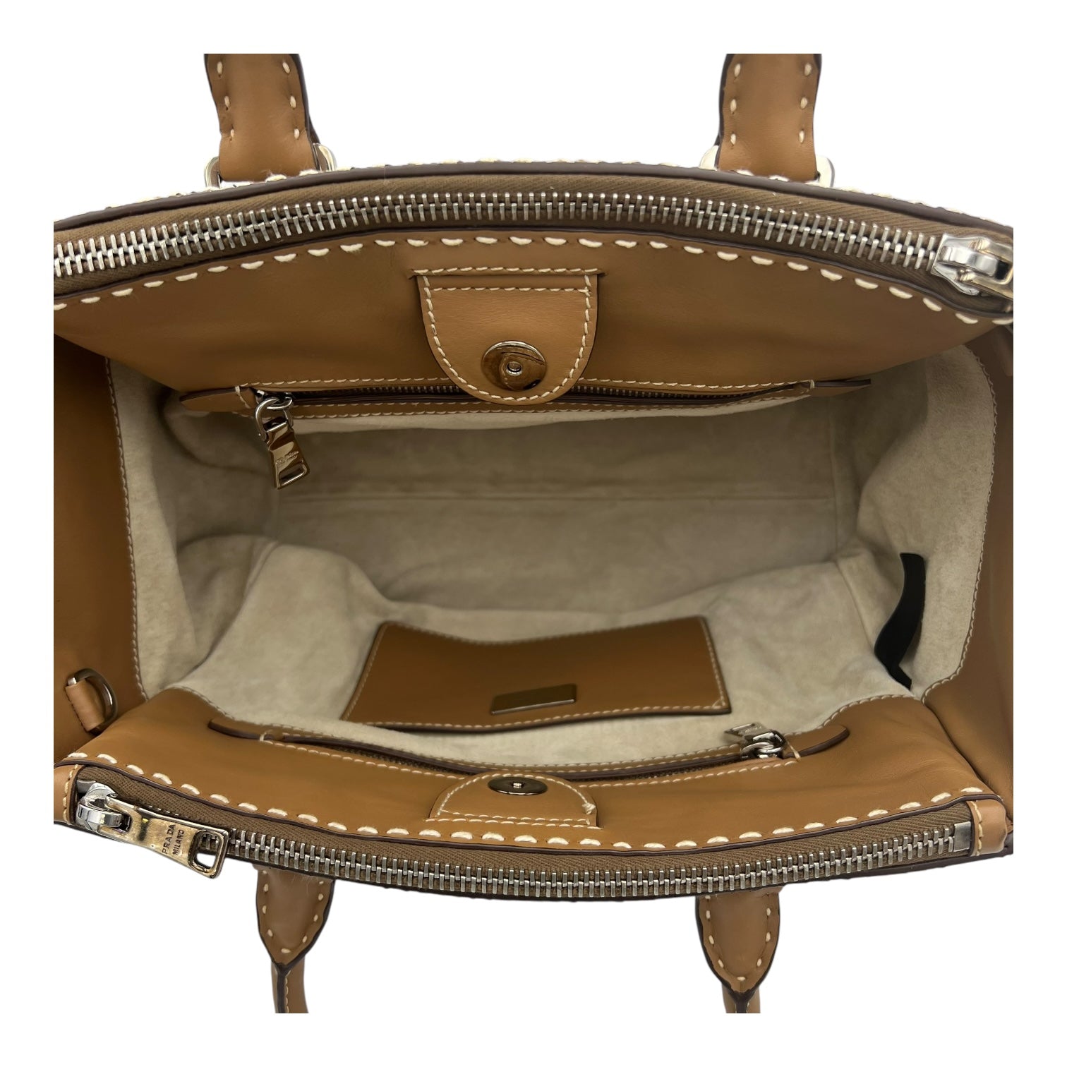 Logo Top Handle Bag Brown in Python Leather, Silver hardware