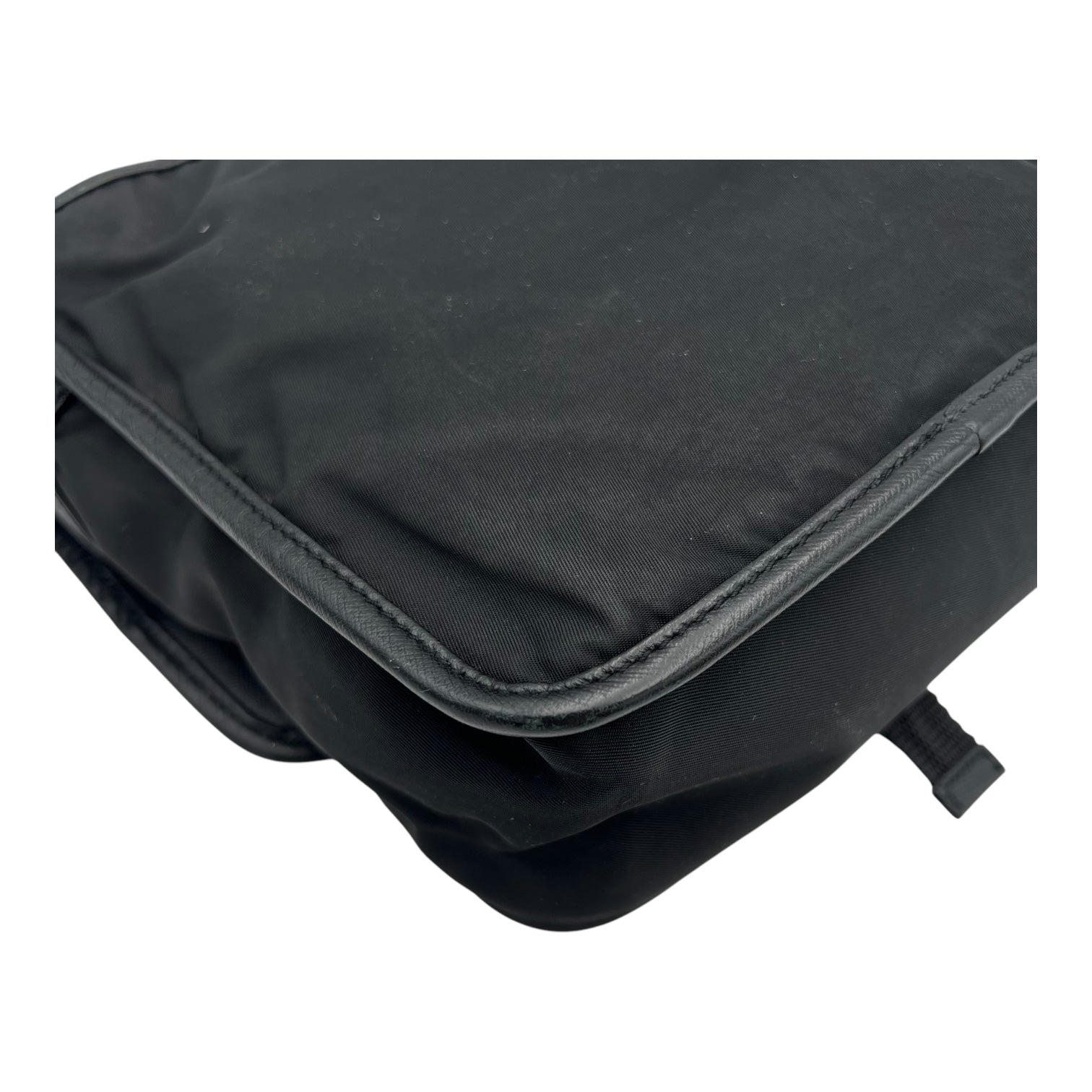 Logo Crossbody Bag Black in Nylon, Silver hardware