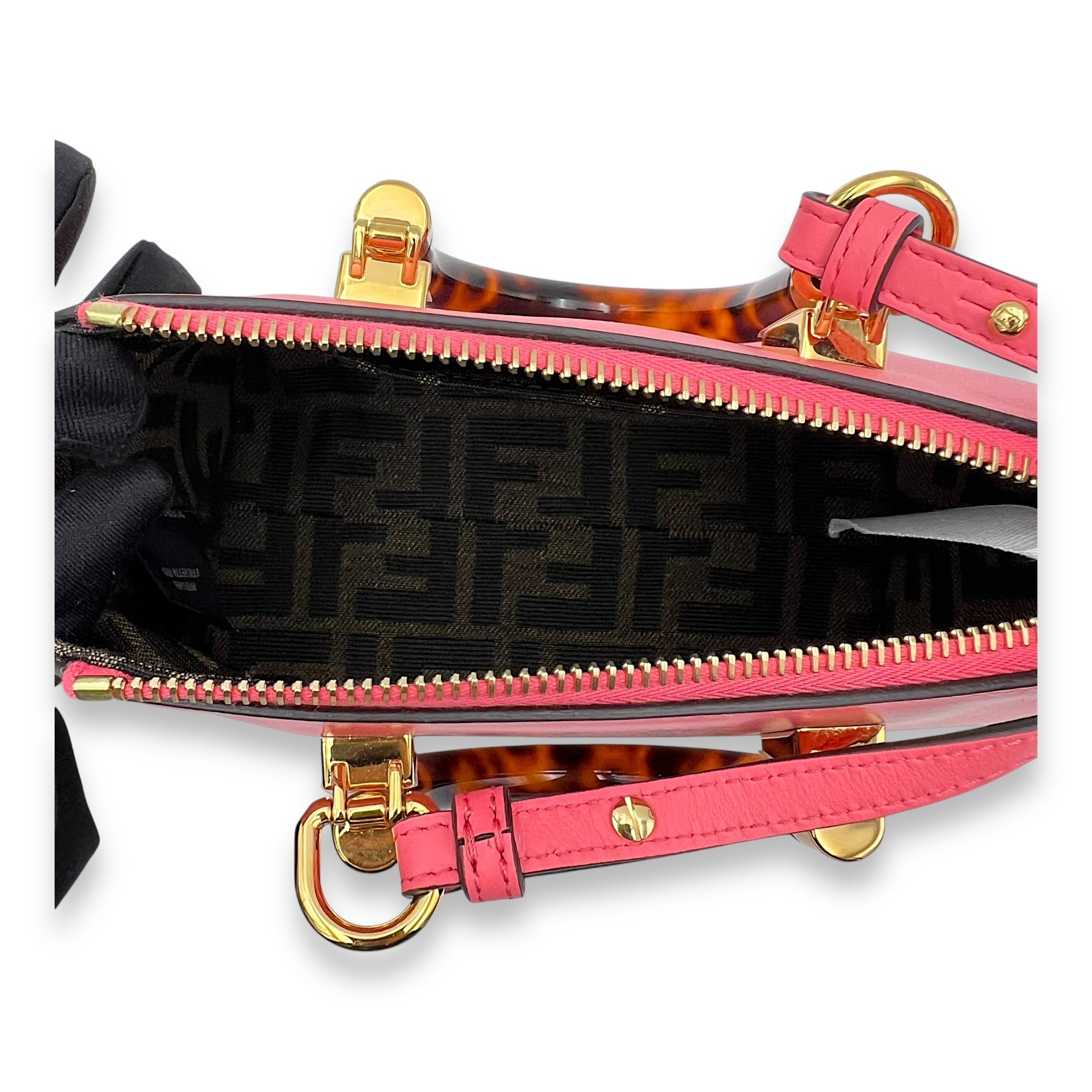 Dalia Top Handle Bag Pink in Calfskin, Gold hardware