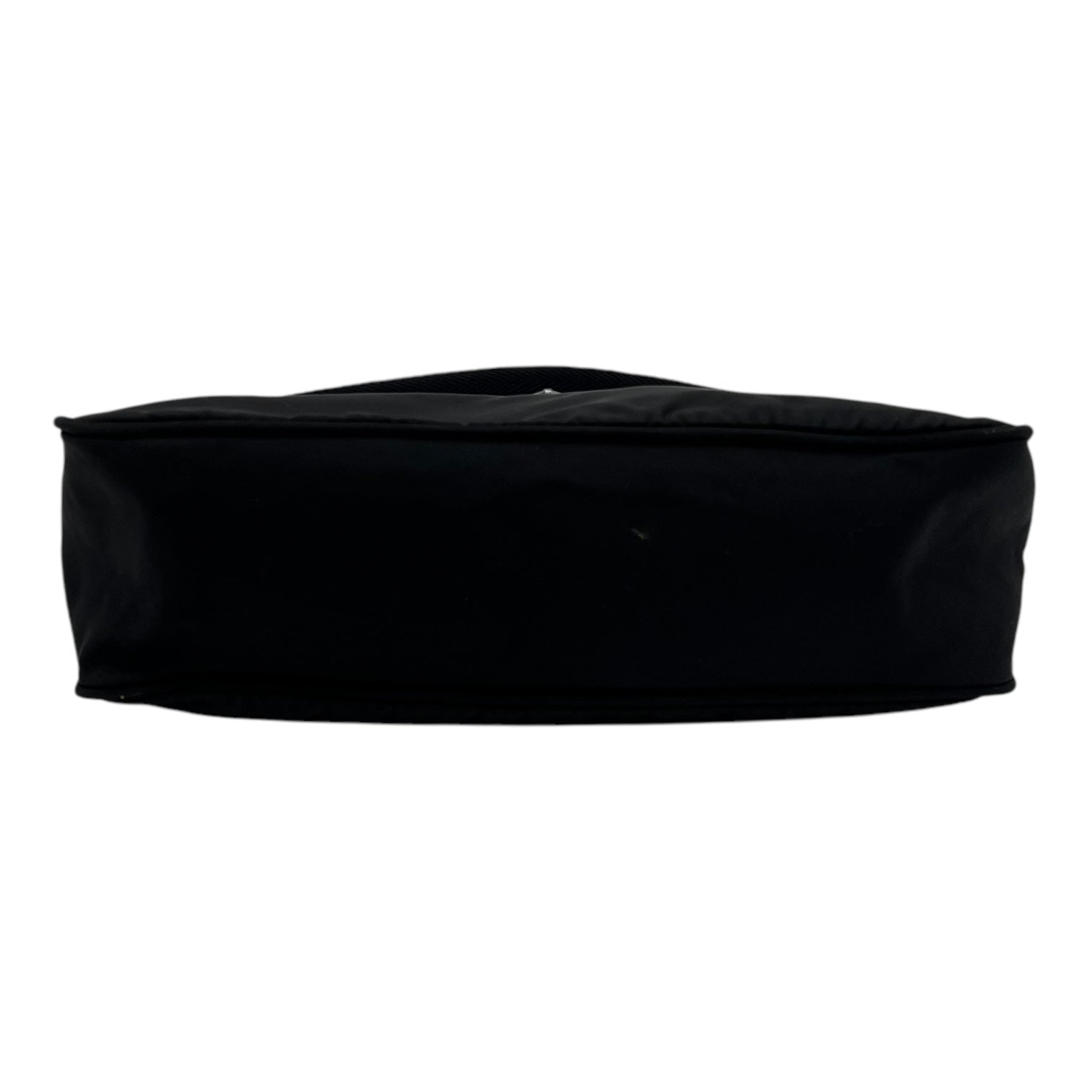 Re-Edition Shoulder Bag Black in Nylon, Silver hardware